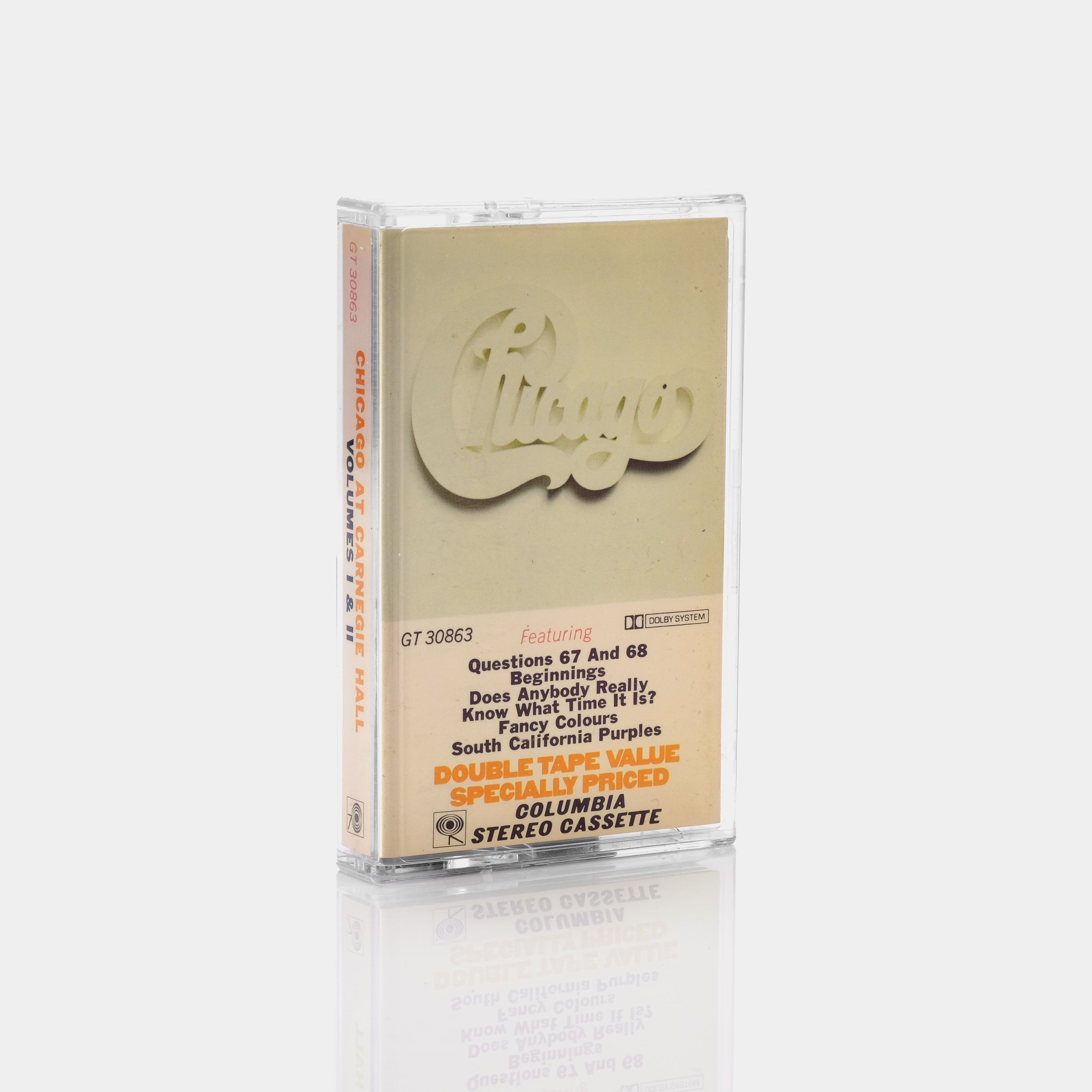 Chicago At Carnegie Hall Volumes I & II Cassette Tape - Vintage Live Concert Recording - Perfect for Music Collectors & 70s Rock Fans