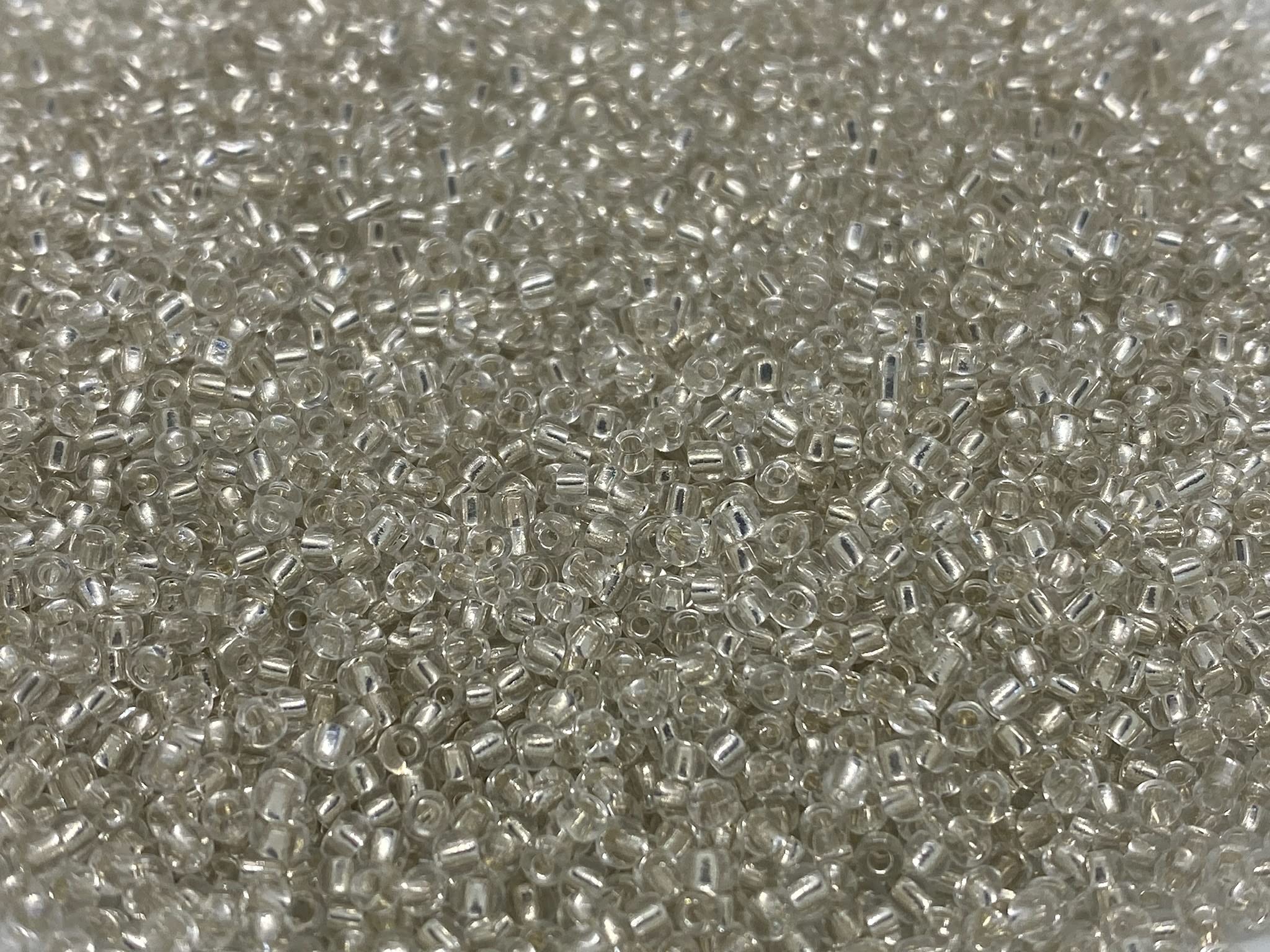 11/0 Silver Seed Beads - 50g (1.76oz) for Jewelry Making, DIY Crafts & Beading Projects