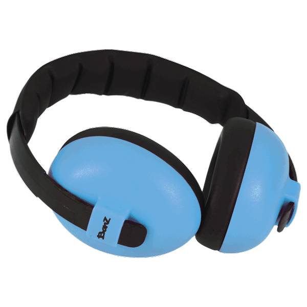 Banz Baby Earmuffs - Hearing Protection for Infants & Toddlers - Noise Cancelling Headphones - Sky Blue - Perfect for Airplanes, Concerts & Loud Events