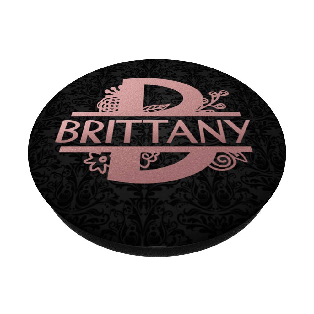Personalized Letter B Brittany Name Rose Pink Floral Monogram Necklace - Perfect for Birthdays, Anniversaries & Gifts for Women