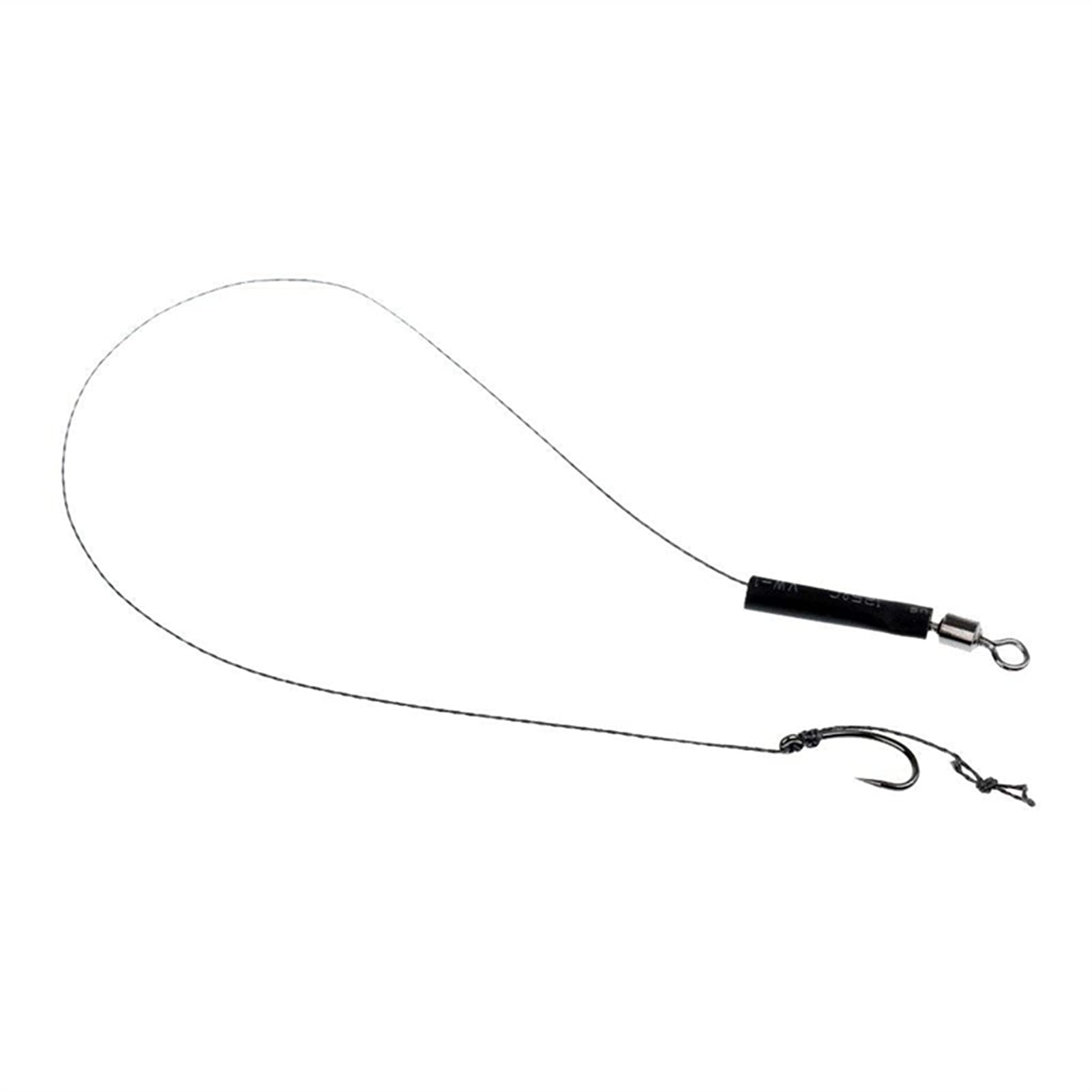 FWEOOFN 18Pcs Carp Fishing Hooks - Barbless Sharp Hair Rigs for Freshwater Fishing | Silver Color | Ideal for Carp, Catfish & Bass Angling