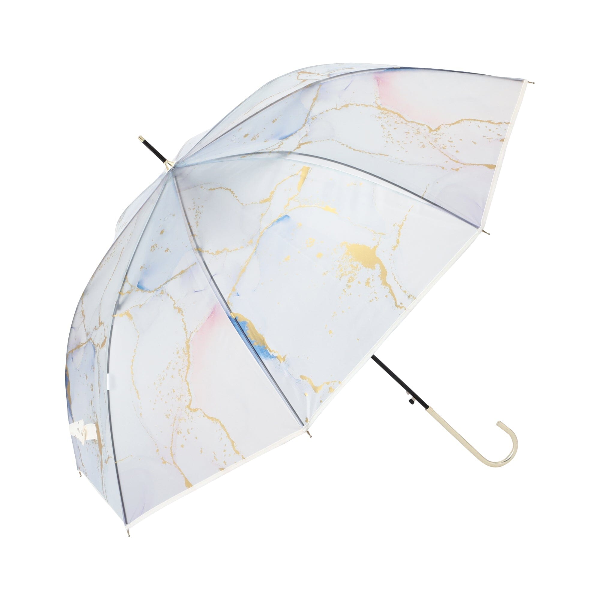 Premium Ink Art Long Umbrella - 61cm Sky Blue Waterproof Windproof Compact Folding Umbrella for Women & Men - Perfect for Rainy Days, Outdoor Events, and Fashion Accessory