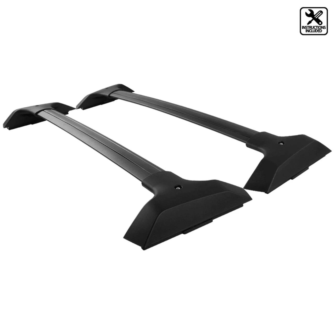 2009-2017 Chevrolet Traverse Black Aluminum Roof Rack Cross Bars - Heavy Duty Cargo Carrier for SUVs - Perfect for Camping, Road Trips & Outdoor Adventures