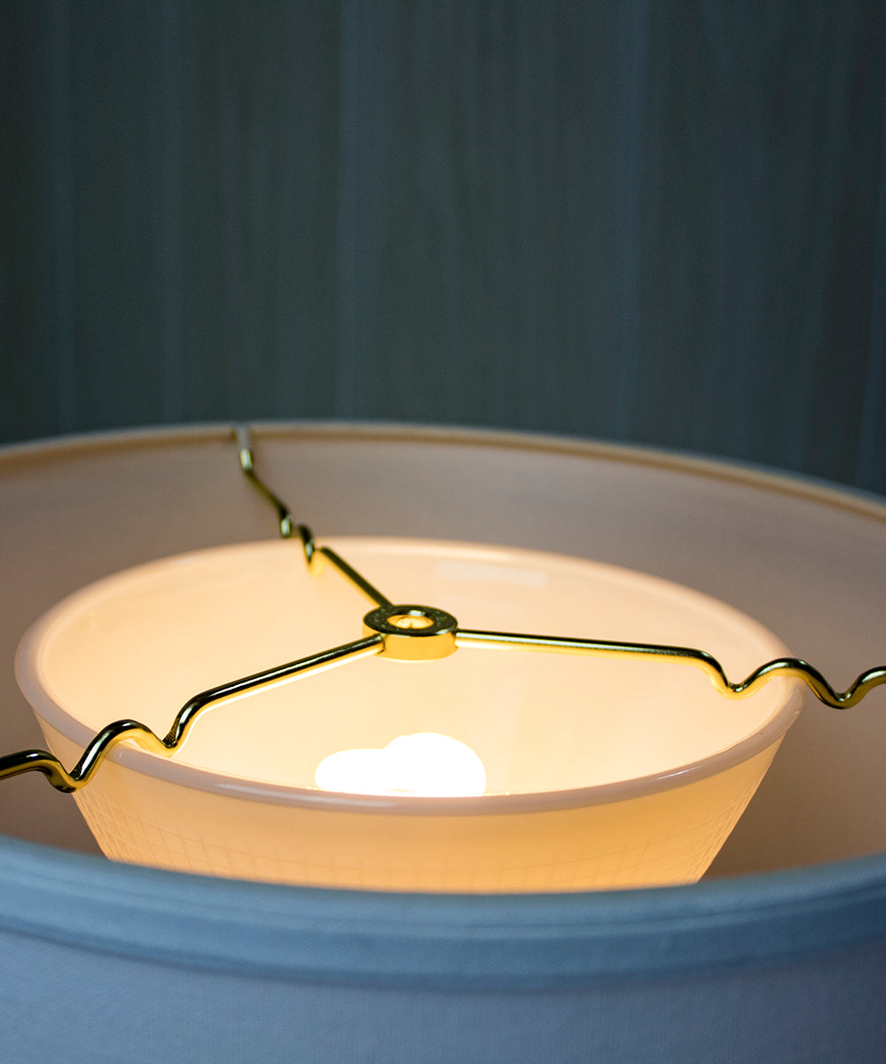 14W x 10H Premium White Linen Drum Lamp Shade - Modern Home Decor for Living Room, Bedroom & Office Lighting