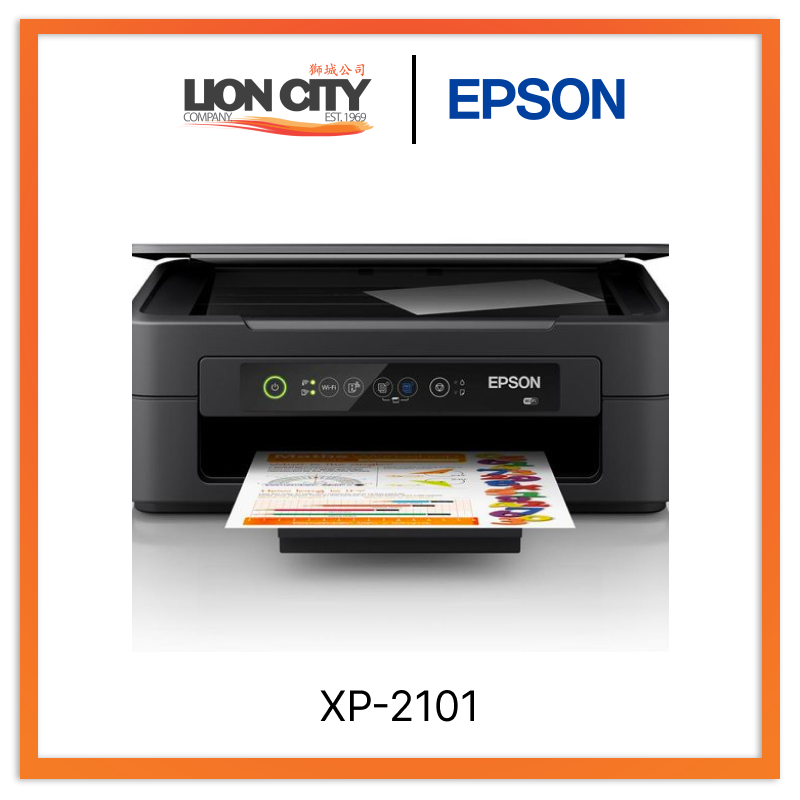 Epson Expression Home XP-2101 Wireless All-in-One Inkjet Printer - Print, Scan, Copy for Home Office & School Projects | Fast & High-Quality Printing
