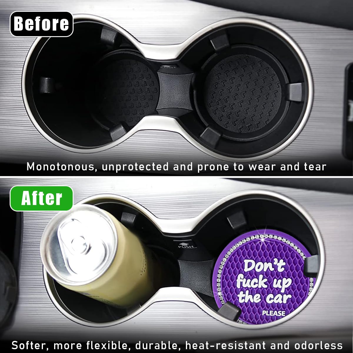 Bling Car Cup Coaster - 2.75