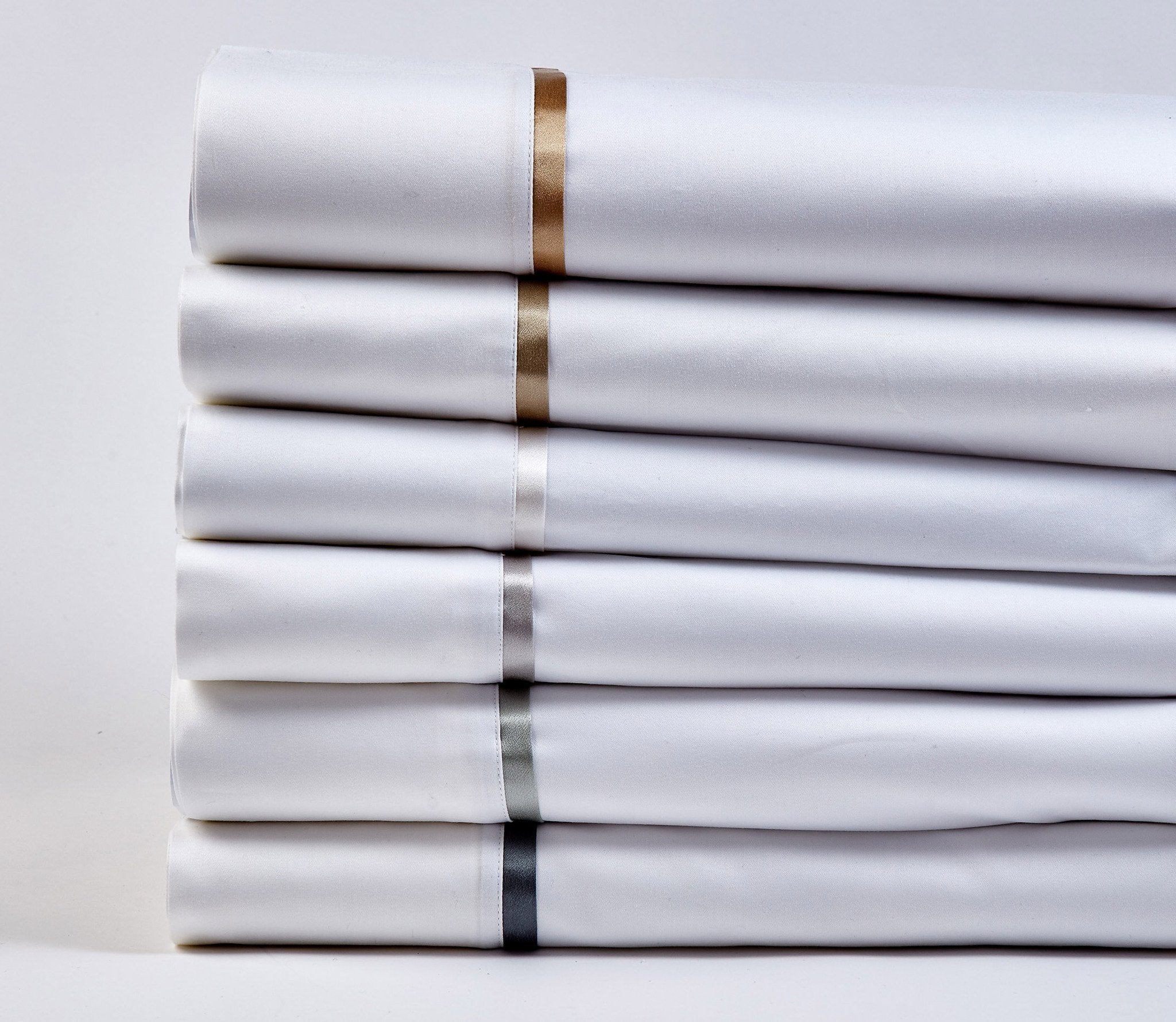Luxury 100% Silk Trim Sheet Set - Queen Size White Bedding for Ultimate Comfort | Perfect for Master Bedroom, Guest Room & Hotel Decor