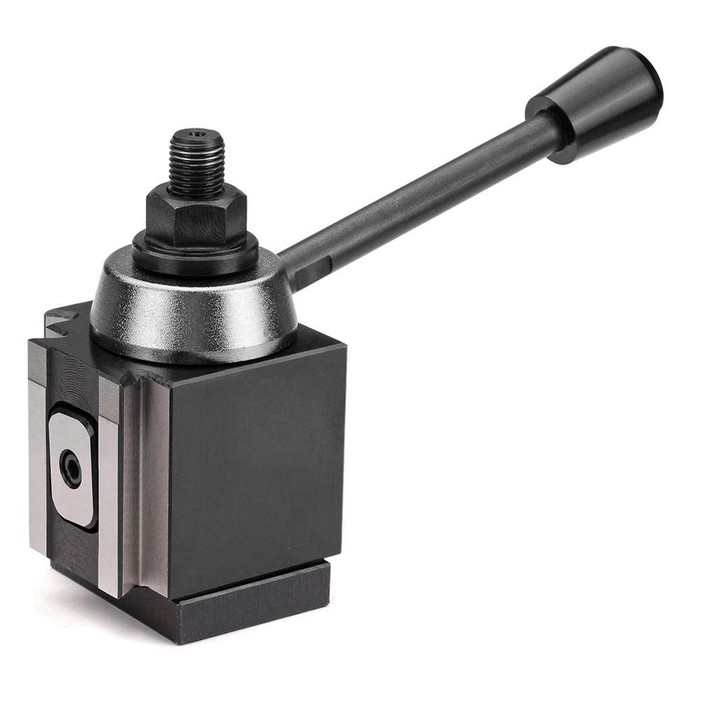 DMC-250-300 Piston Type Locking Tool Post - Heavy Duty Steel Lathe Tool Holder for CNC & Manual Turning Machines - Perfect for Metalworking, Machining & DIY Projects