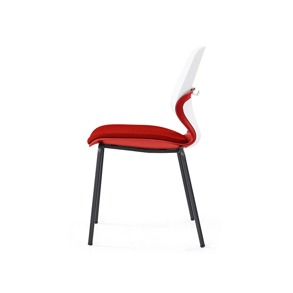 KALEIDO 4 Leg Steel Chair - Heavy Duty Metal Dining Chair for Kitchen, Restaurant, Office & Outdoor Use