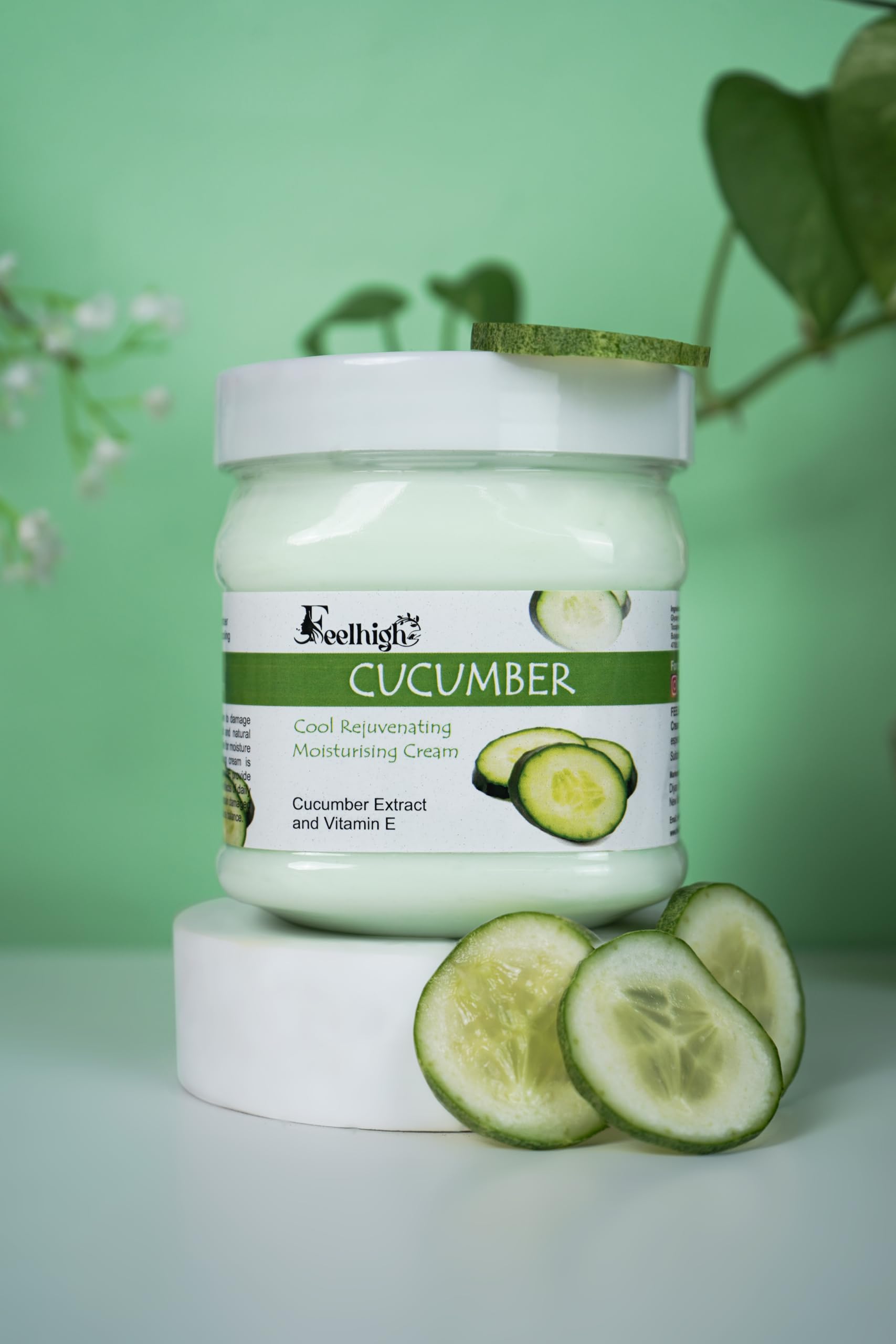 Feelhigh Face & Body Mix Fruit Scrub with Fruit Extracts & Cucumber Cream - 2pc Skincare Set for Exfoliation & Hydration | Perfect for Spa Day & At-Home Self Care
