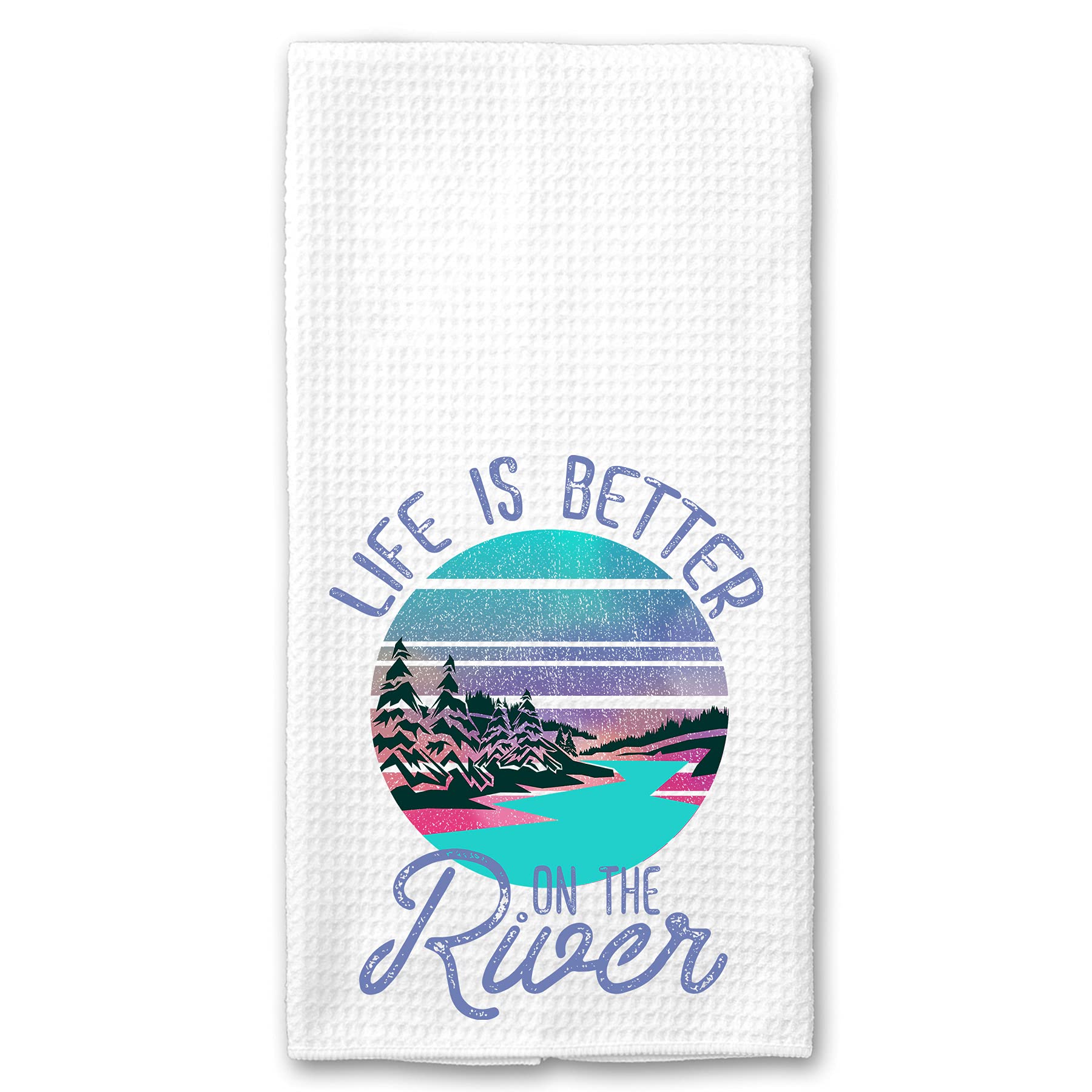 Premium Microfiber Kitchen Tea Towel for Outdoor Cooking & River Adventures - Absorbent, Quick-Drying Dish Towels for Camping, BBQ, Picnics & Home Use