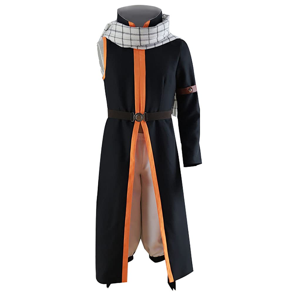 Natsu Dragneel Cosplay Costume Outfit with Scarf - Anime Fairy Tail Cosplay Uniform for Halloween, Conventions & Role Playing