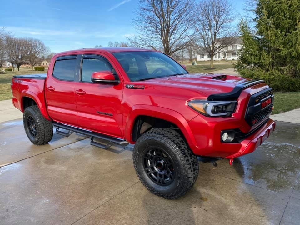 17 Inch Satin Black Pro Style Wheels for Toyota Tacoma 4Runner FJ Cruiser - Durable Alloy Rims for Off-Road & Street Driving