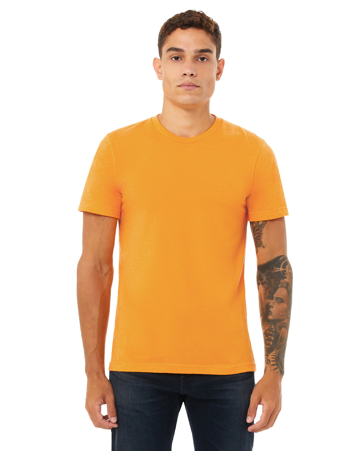Bella + Canvas 3001CVC Unisex Heather CVC Crew Neck T-Shirt - Soft Cotton Blend Tee for Men & Women - Perfect for Casual Wear, Screen Printing & Everyday Outfits