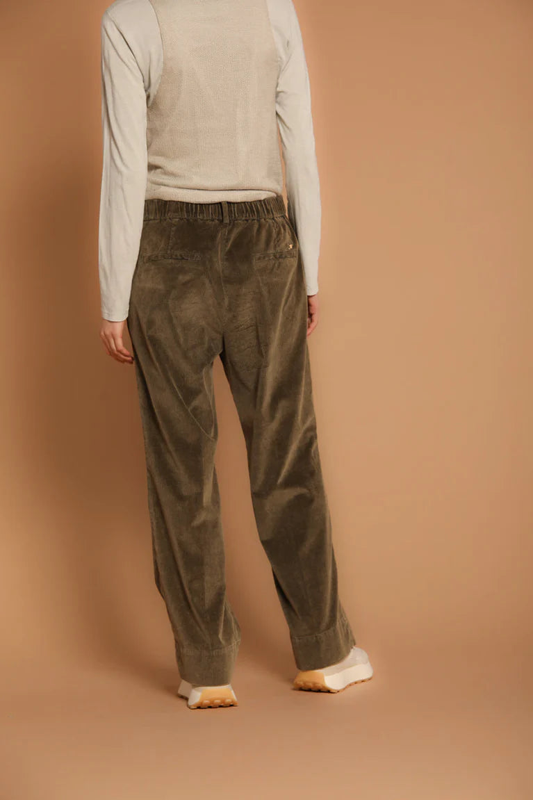 Stylish Straight Chino Corduroy Pants for Men - Comfortable Green Casual Trousers | Perfect for Office Wear & Weekend Outfits