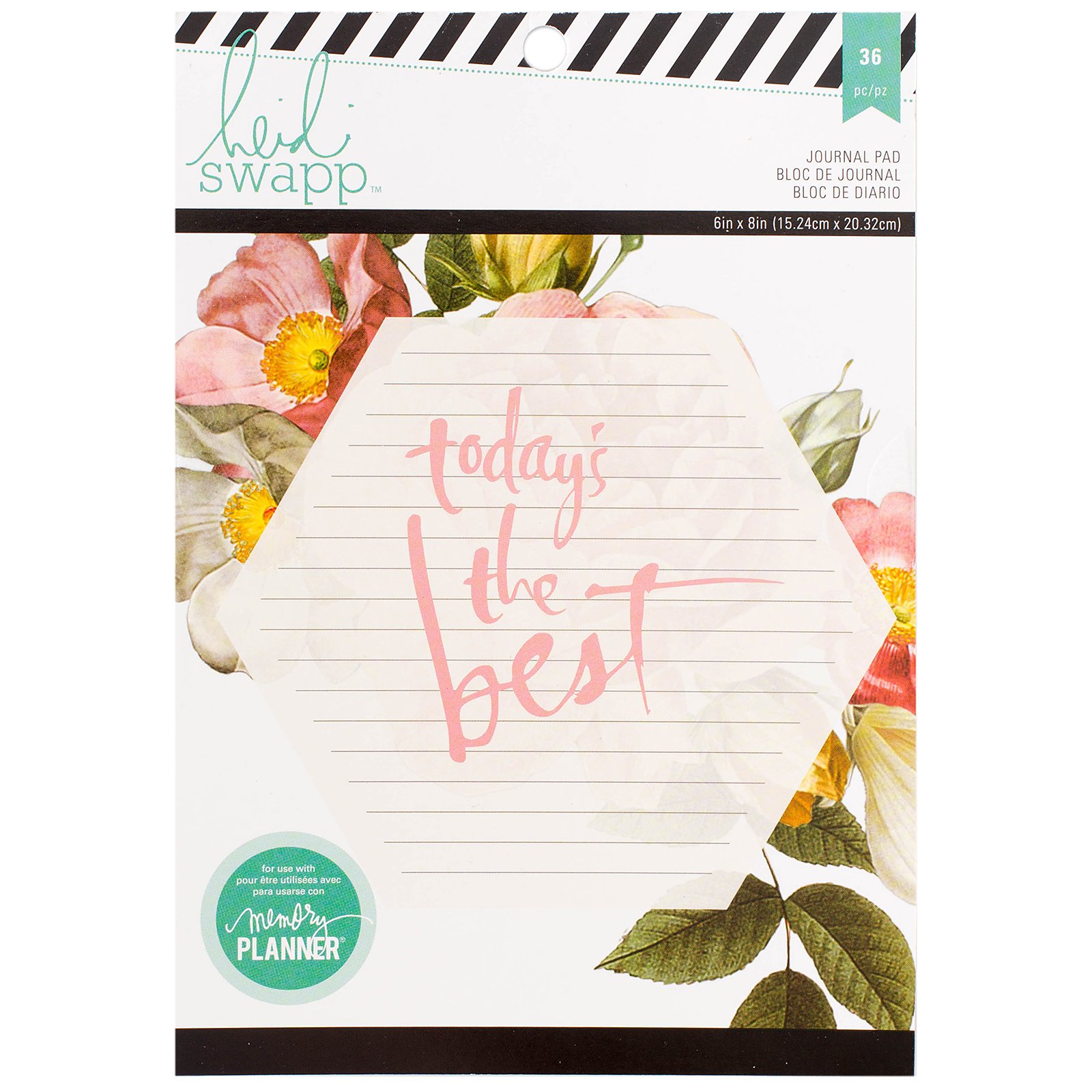 Heidi Swapp 312594 36 Sheets Large Memory Planner Journal Paper Pad - Perfect for Scrapbooking, Bullet Journaling & DIY Projects