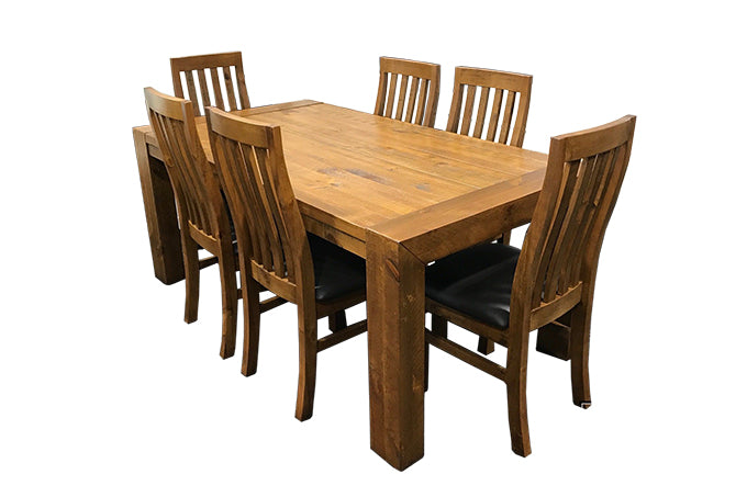 Woodgate Dining Suite Set - Elegant Wooden Dining Table & Chairs for Home & Restaurant - Perfect for Family Gatherings & Entertaining Guests