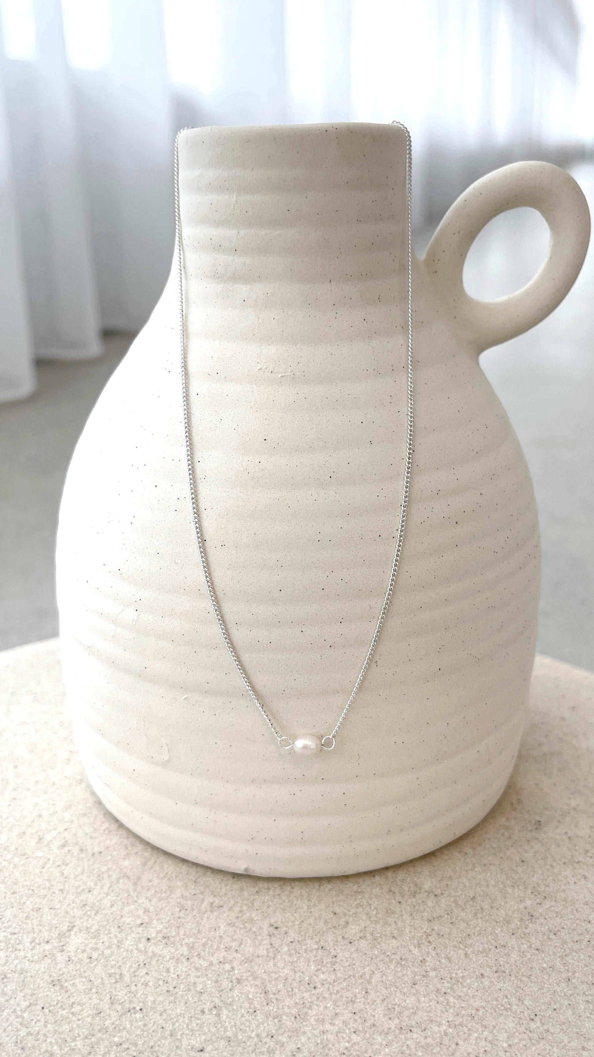 Elegant Kimmy Silver Pearl Necklace for Women - Perfect for Weddings, Parties & Everyday Wear