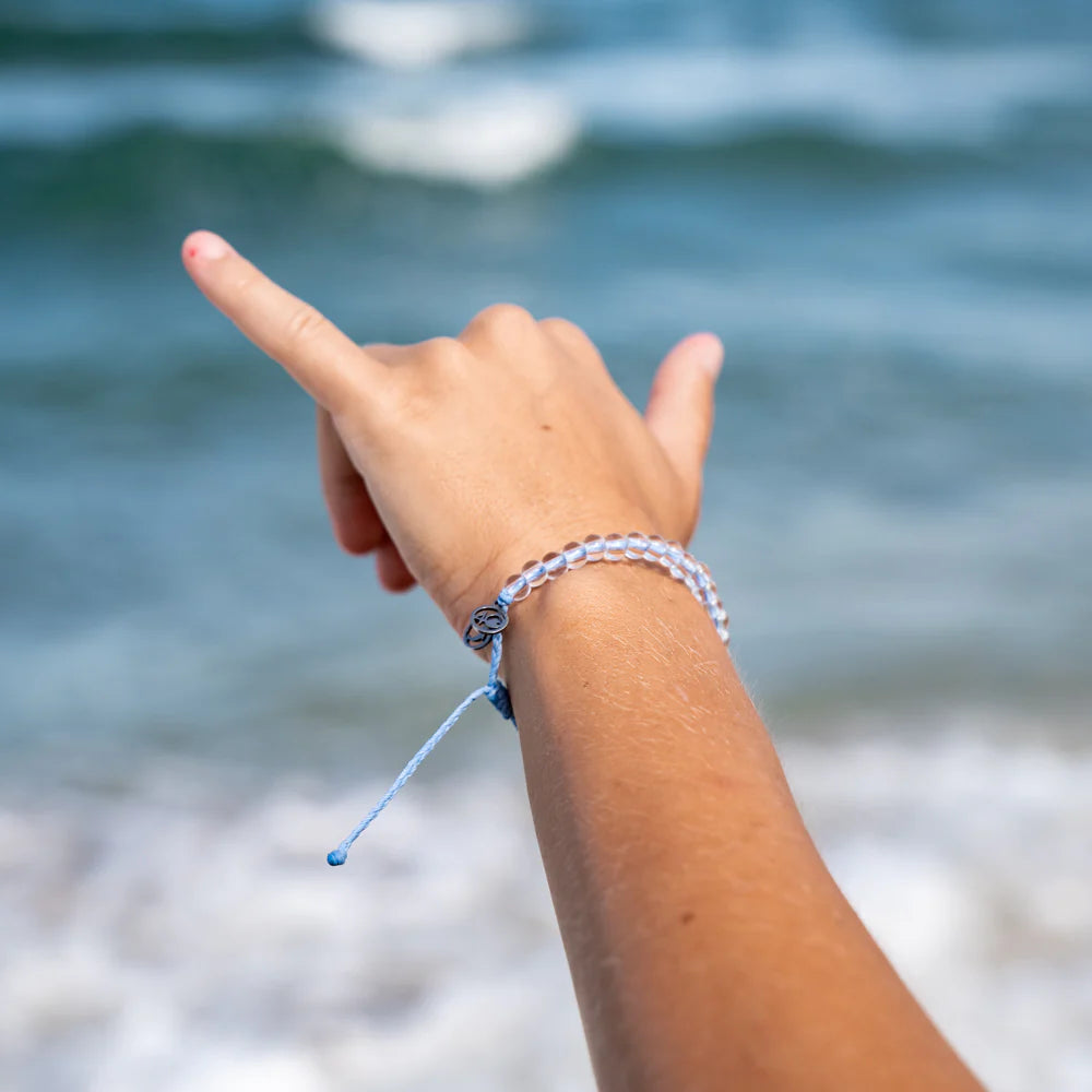 4Ocean August 2024 Limited Edition Dolphin Beaded Bracelet - Eco-Friendly Ocean Conservation Jewelry Gift for Women & Men | Perfect for Beach Vacations, Environmental Awareness Events & Daily Wear