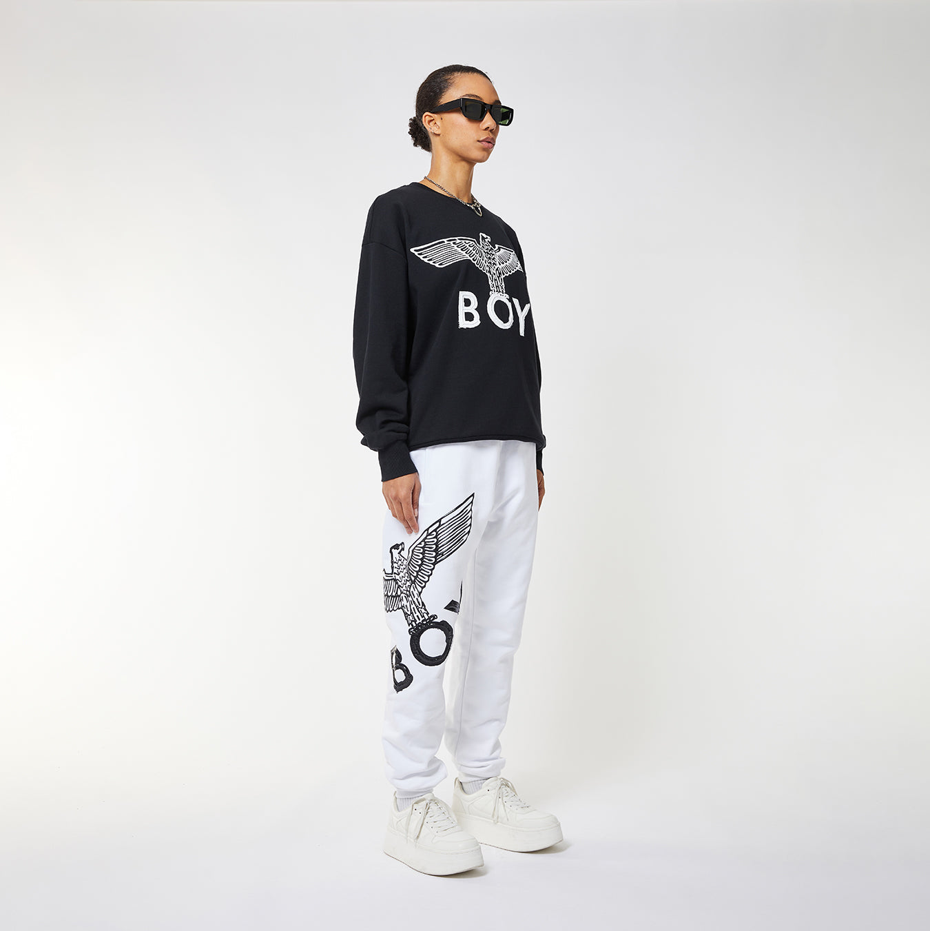 BOY EAGLE APPLIQUE SWEATSHIRT - Stylish Kids' Graphic Hoodie for Boys - Perfect for School, Playdates & Outdoor Adventures