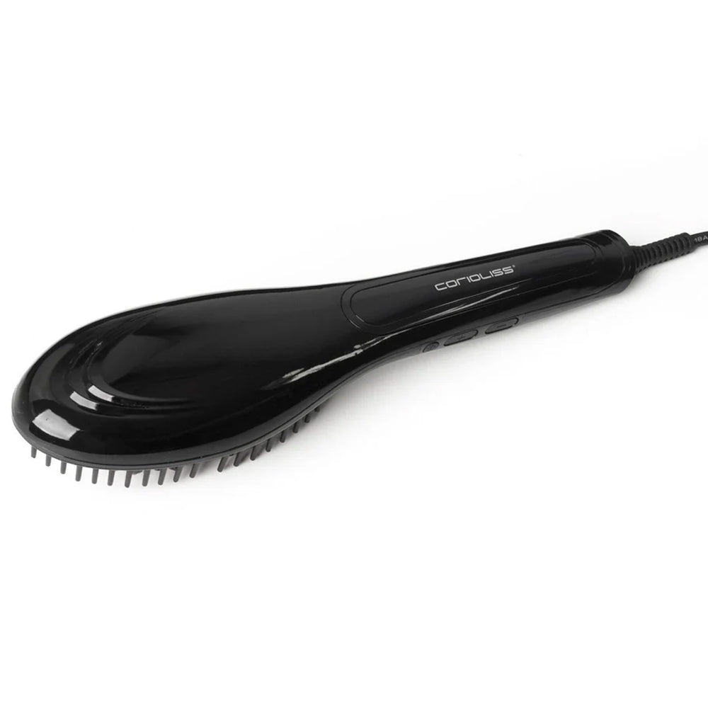Corioliss 3-in-1 Hot Hair Straightening Brush - Detangling & Styling Tool for Smooth, Shiny Hair | Perfect for Home Use, Travel & Salon-Quality Styling