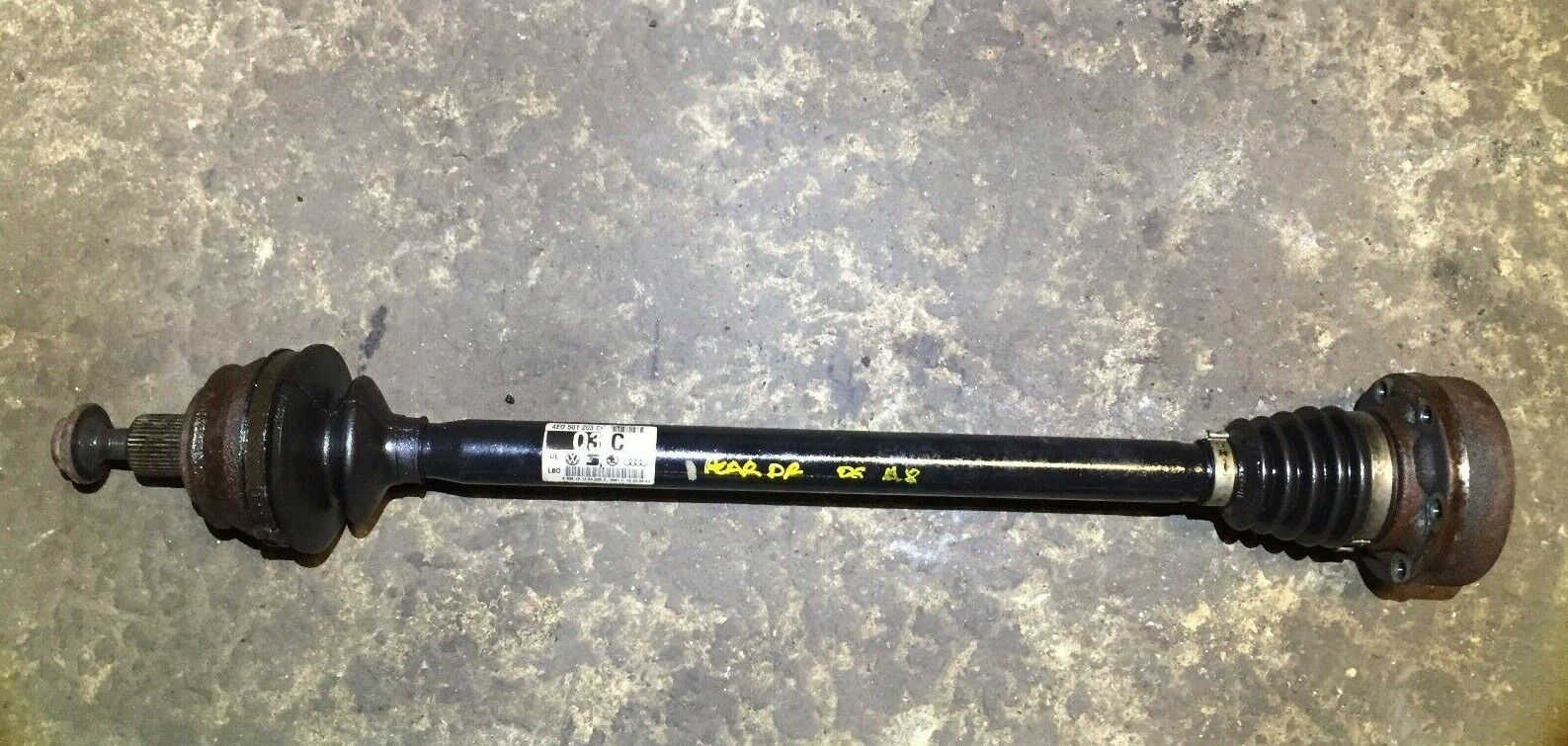 04-09 Audi A8 Quattro 4.2L Rear Left Driver Side Axle Shaft OEM Replacement Part - Perfect for Suspension Repair & Maintenance