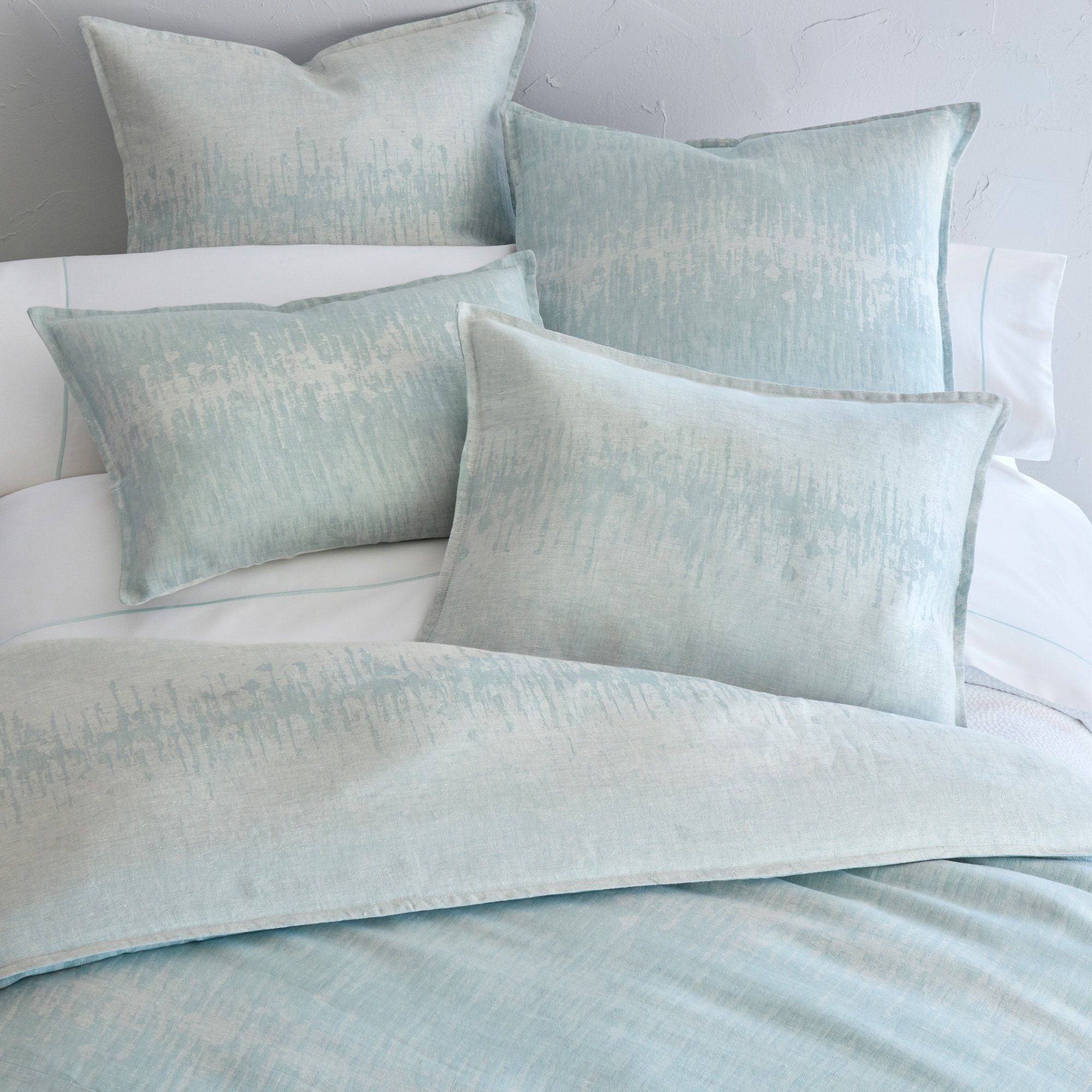 Malibu Reversible Linen Pillow Sham - Soft & Breathable Decorative Pillow Cover for Bedroom, Living Room, Sofa - Home Decor Essentials