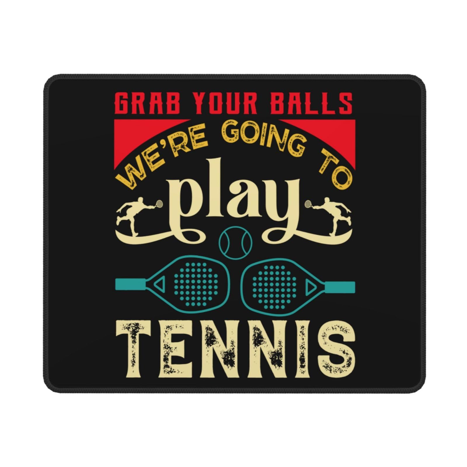 SIYTUAU Professional Tennis Player Mouse Pad - Waterproof, Non-Slip Rubber Gaming Mousepad (10x12 inches) for Laptop, Office & PC Use - Perfect for Work, Gaming & Sports Enthusiasts