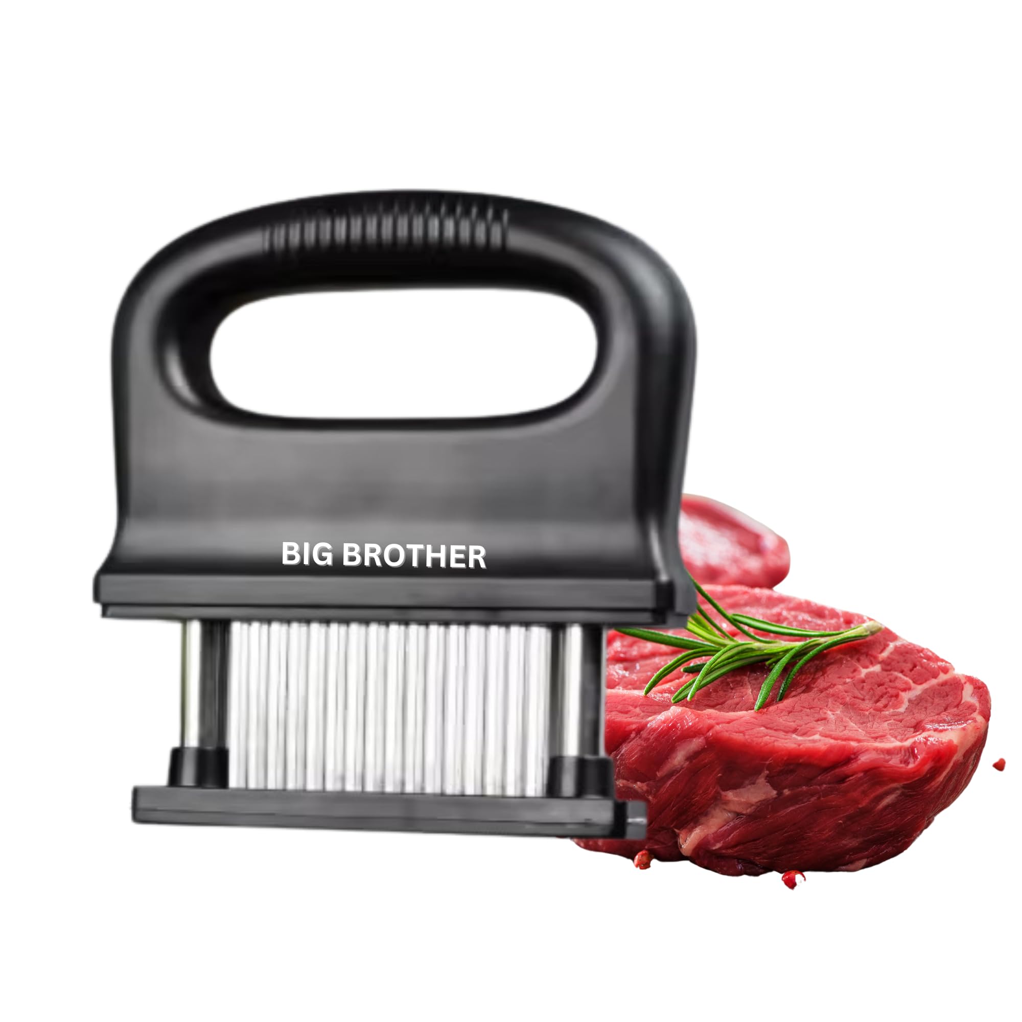 Premium Meat Tenderizer Tool - 48 Stainless Steel Needle Blades for Steak & Chicken | Heavy Duty Meat Pounder with Removable Base | Easy to Clean Kitchen Gadget | Perfect for Grilling, BBQ & Home Cooking