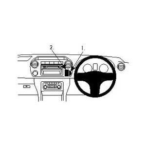 ClicOn No Holes Center Dash Mount for Volkswagen Amarok (2011-2016) - Universal Phone Holder for Safe Driving & GPS Navigation