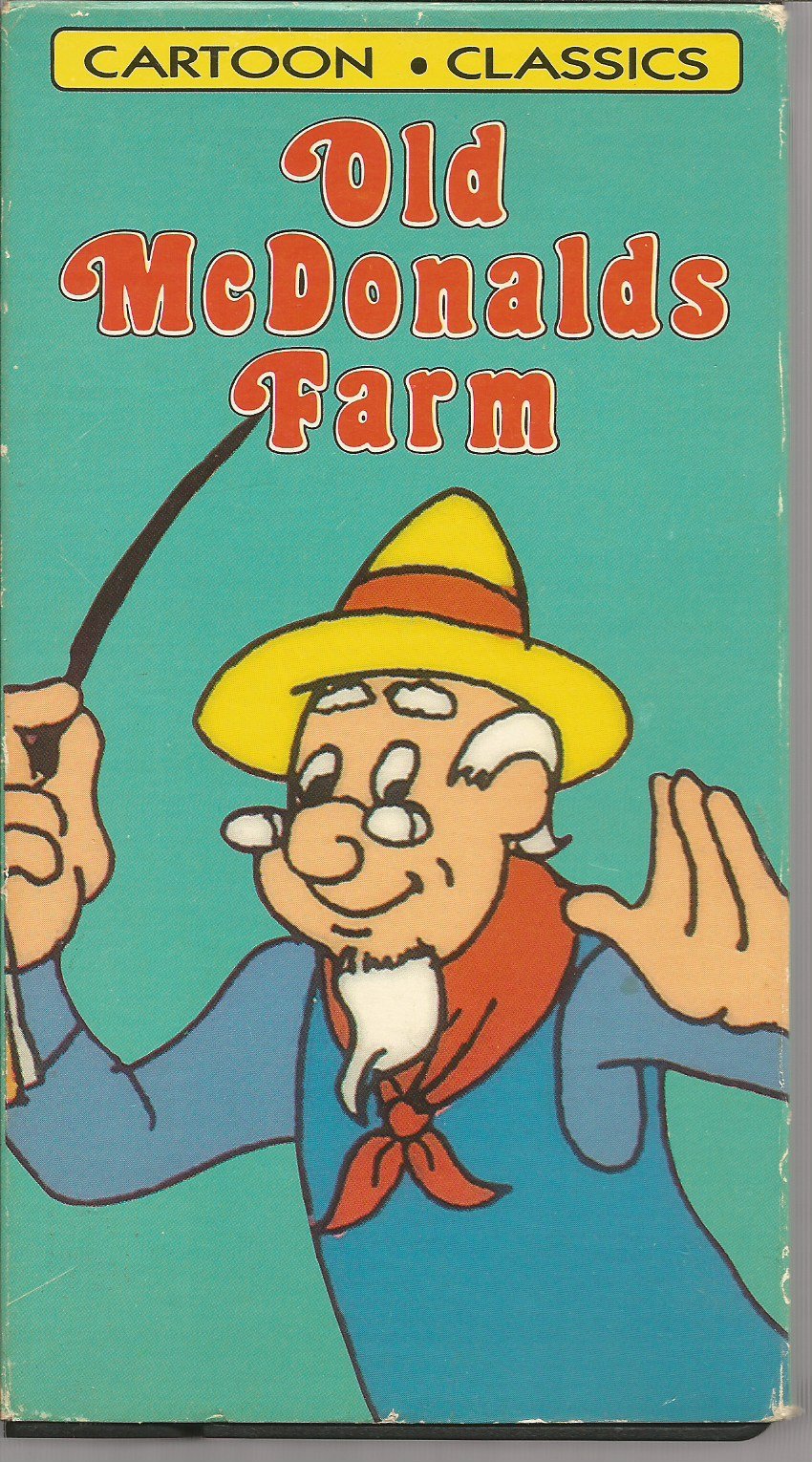 Old MacDonald's Farm Cartoon VHS Tape - Classic Children's Educational Video for Toddlers & Preschoolers - Perfect for Home Learning & Nursery Rhyme Fun