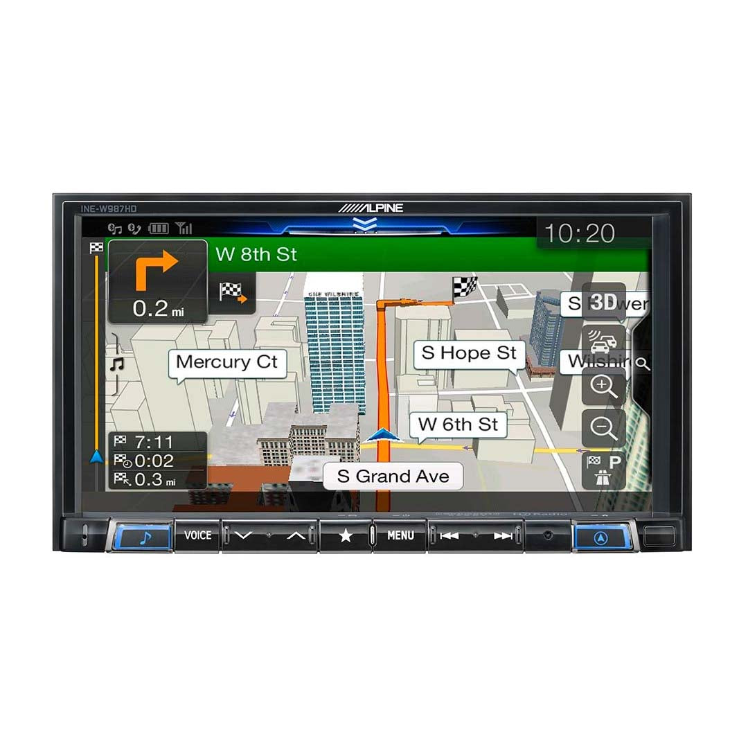 Alpine INE-W987HD 7-Inch Mechless Car Stereo with Apple CarPlay & Android Auto - GPS Navigation, Bluetooth, HD Radio for Seamless Driving Experience
