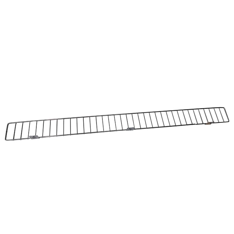WISDOMFUR Retail Gondola Shelf Front Wire Fence Guard Rail - 10-Pack Chrome Display Enhancer (48