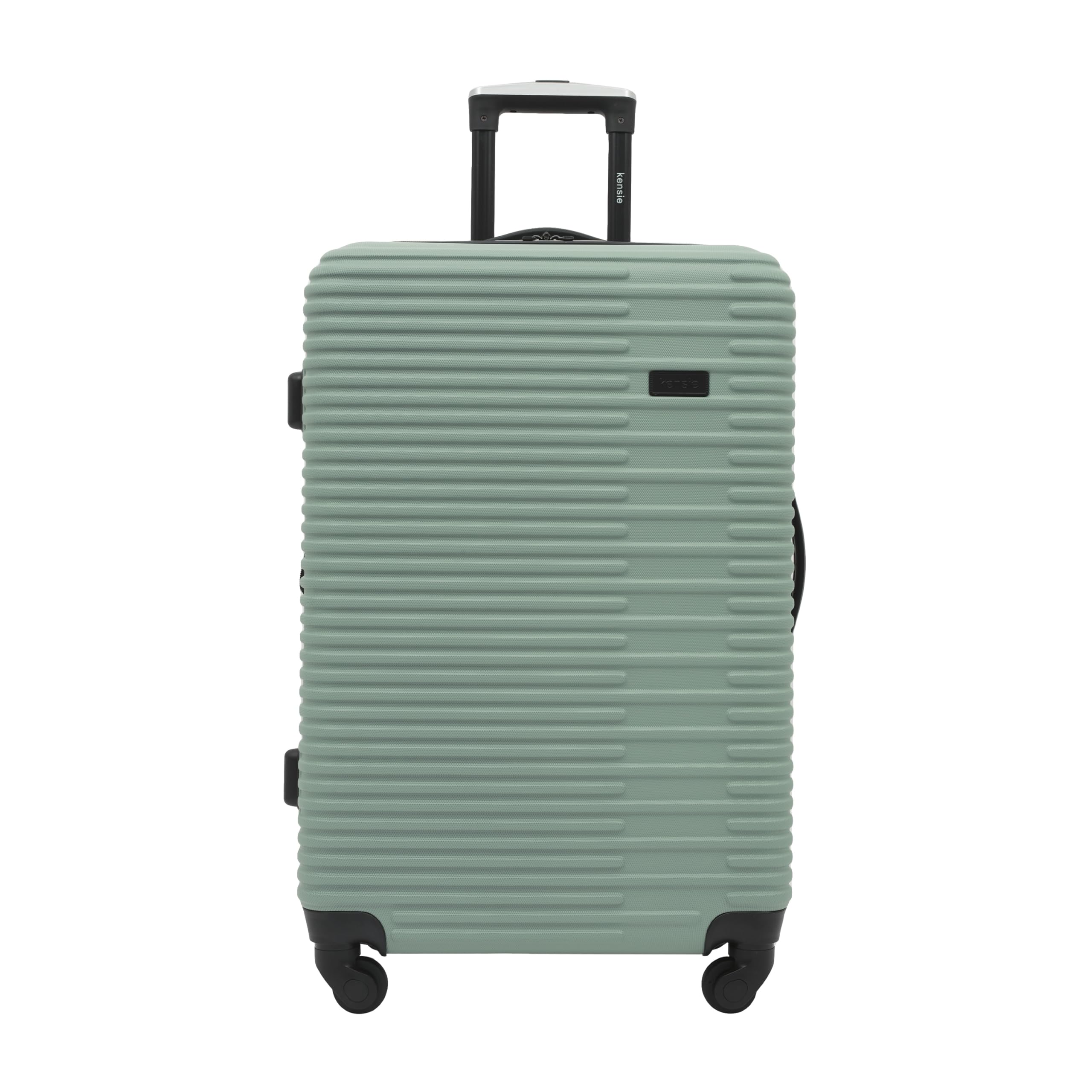 Kensie Women's Hillsboro 4-Piece Luggage Set - Green Granite Travel Bags for Vacation, Business Trips & Weekend Getaways