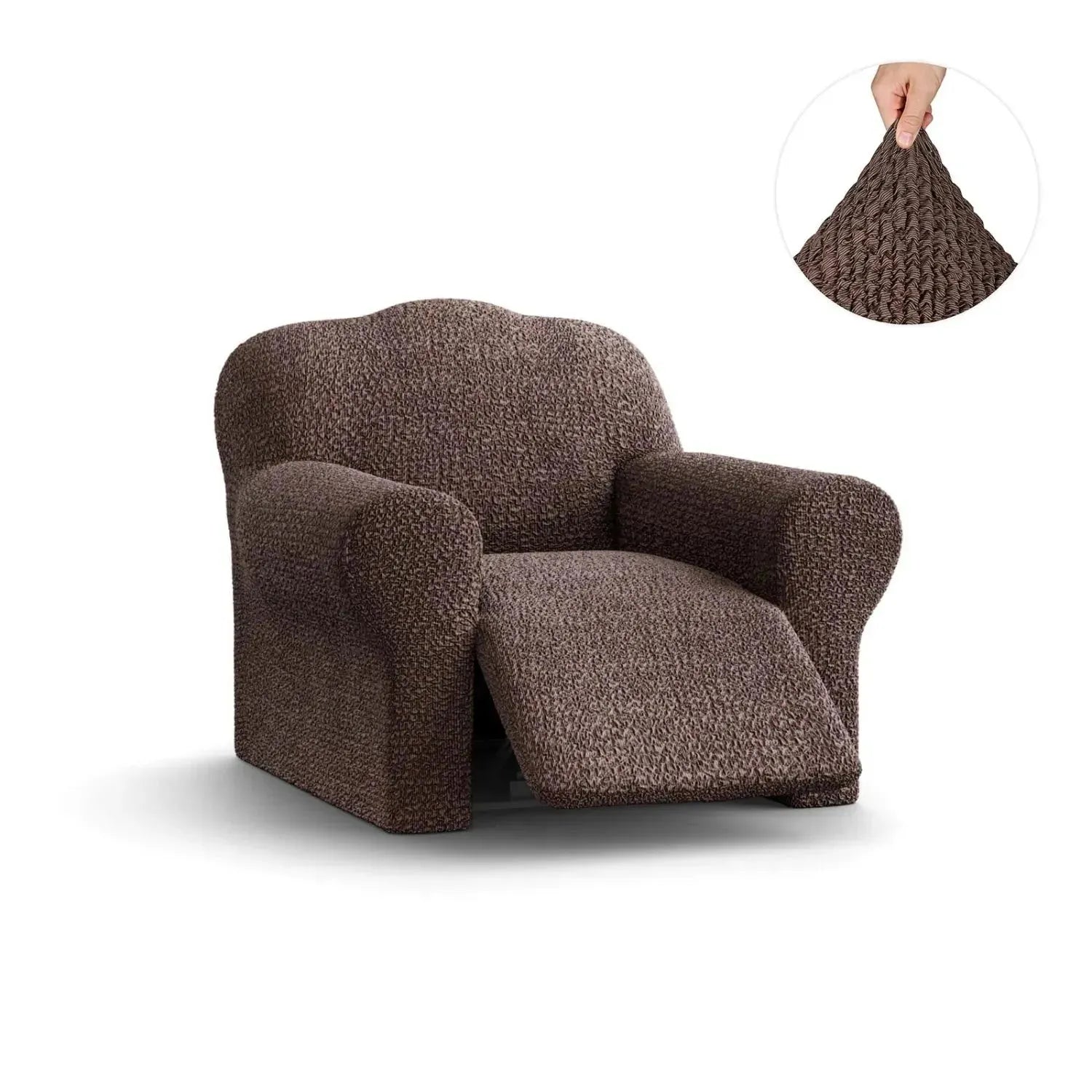 Comfortable Reclining Armchair Slipcover - Mille Righe Collection | Stretchable & Washable Sofa Cover for Living Room, Bedroom, or Home Theater