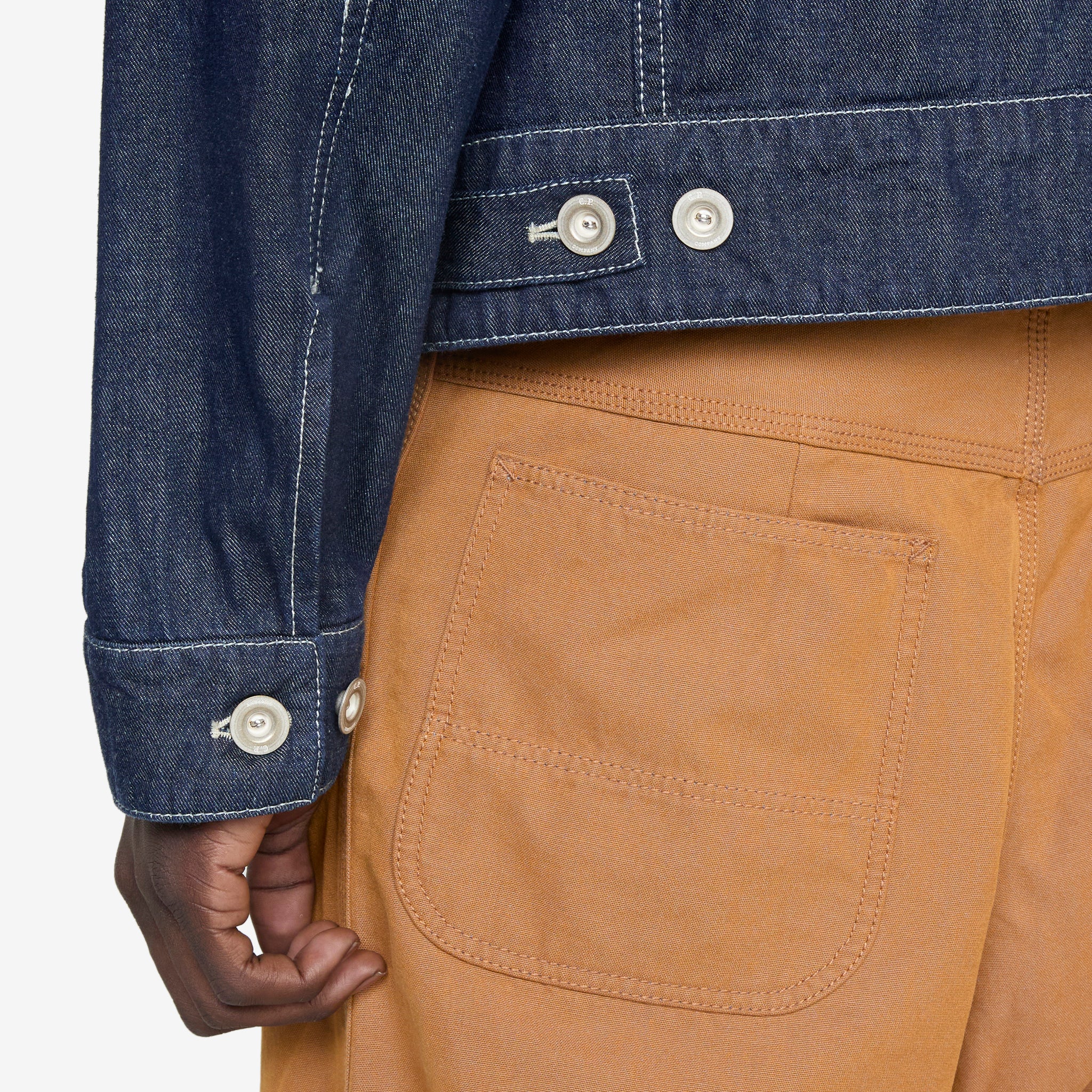 3/1 Hand Plated Denim Short Jacket - Women's Vintage Style Distressed Denim Coat for Casual Outfits & Streetwear Fashion