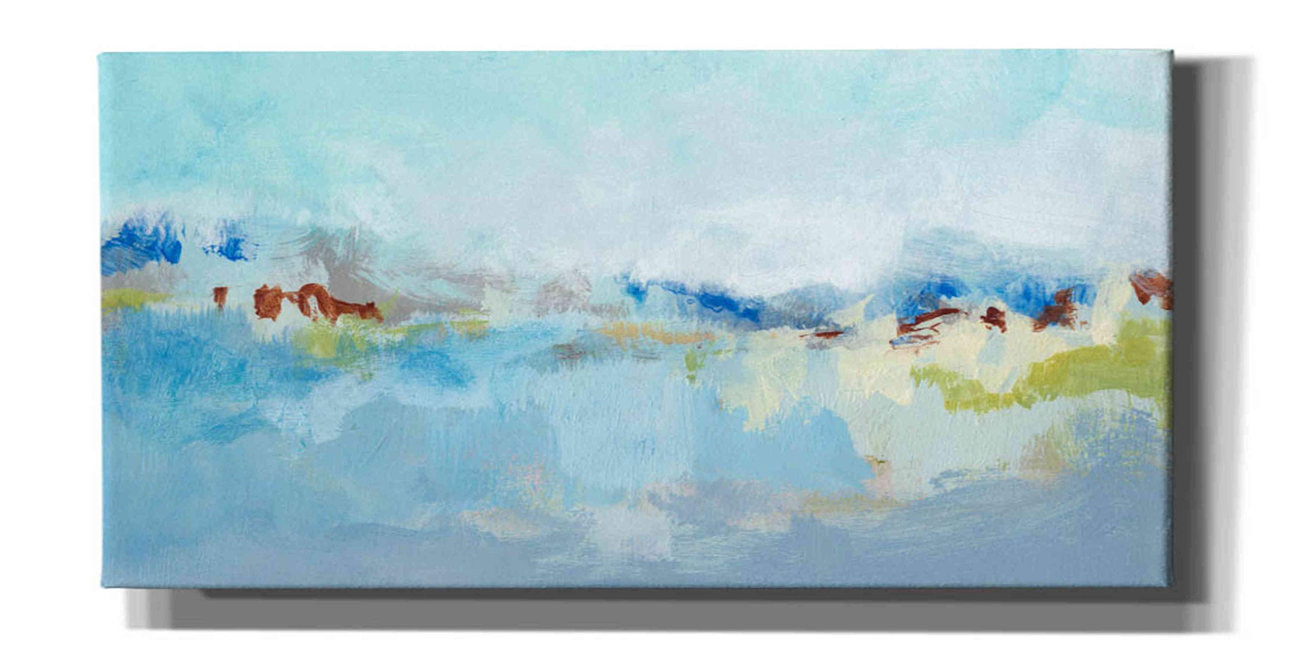Epic Graffiti 'Sea Breeze Landscape I' by Christina Long - Large 60x30 Inch Canvas Wall Art for Living Room, Bedroom & Office Decor - Modern Coastal Painting for Home & Commercial Spaces