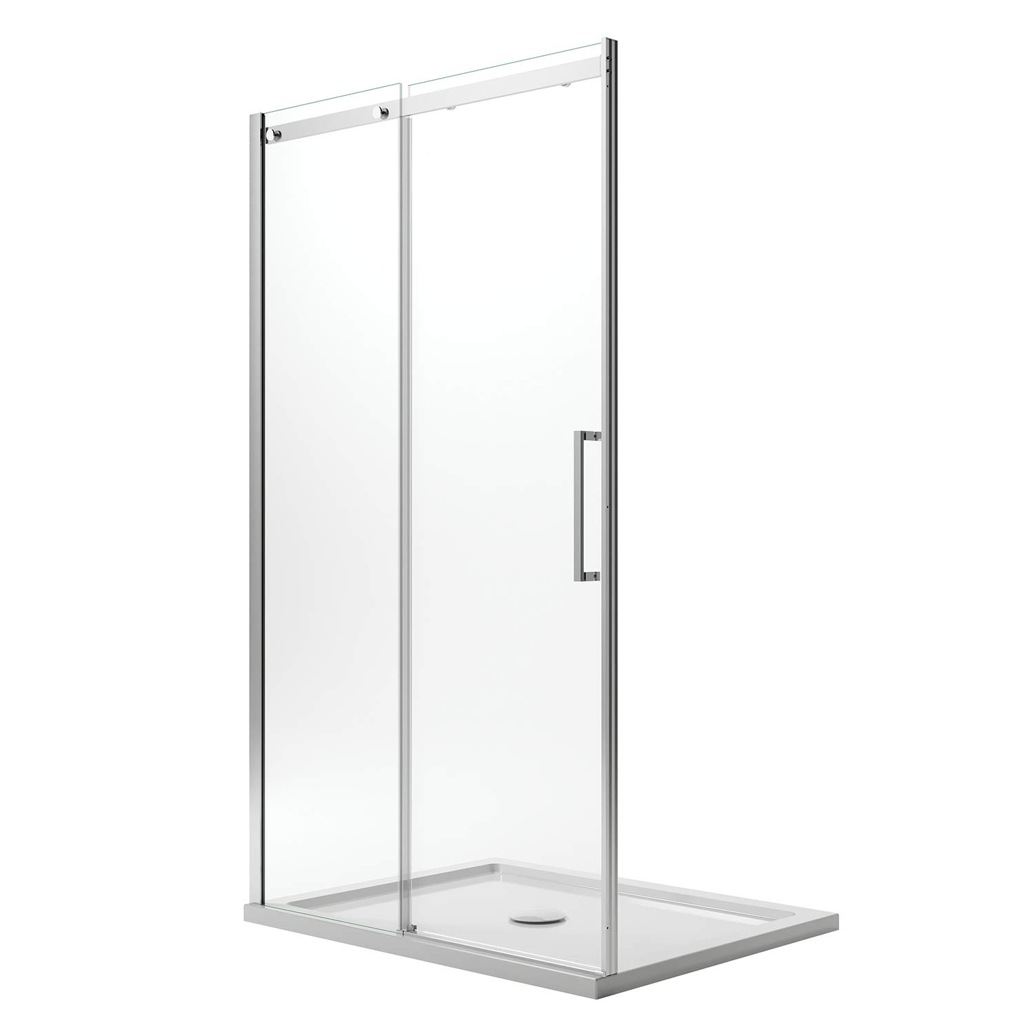 130CM x 200CM 8mm Clear Glass Left-Hand Shower Enclosure with Easy-Clean Technology - Prime Model | Perfect for Modern Bathrooms & Space-Saving Solutions
