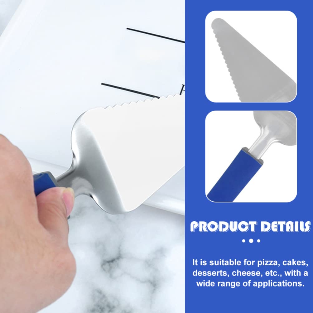 SOLUSTRE Pizza Cake Shovel - Stainless Steel Pizza Cutter & Server, Dessert Slicer & Icing Spatula for Cakes, Cheese, BBQ - Perfect for Weddings, Parties & Kitchen Use