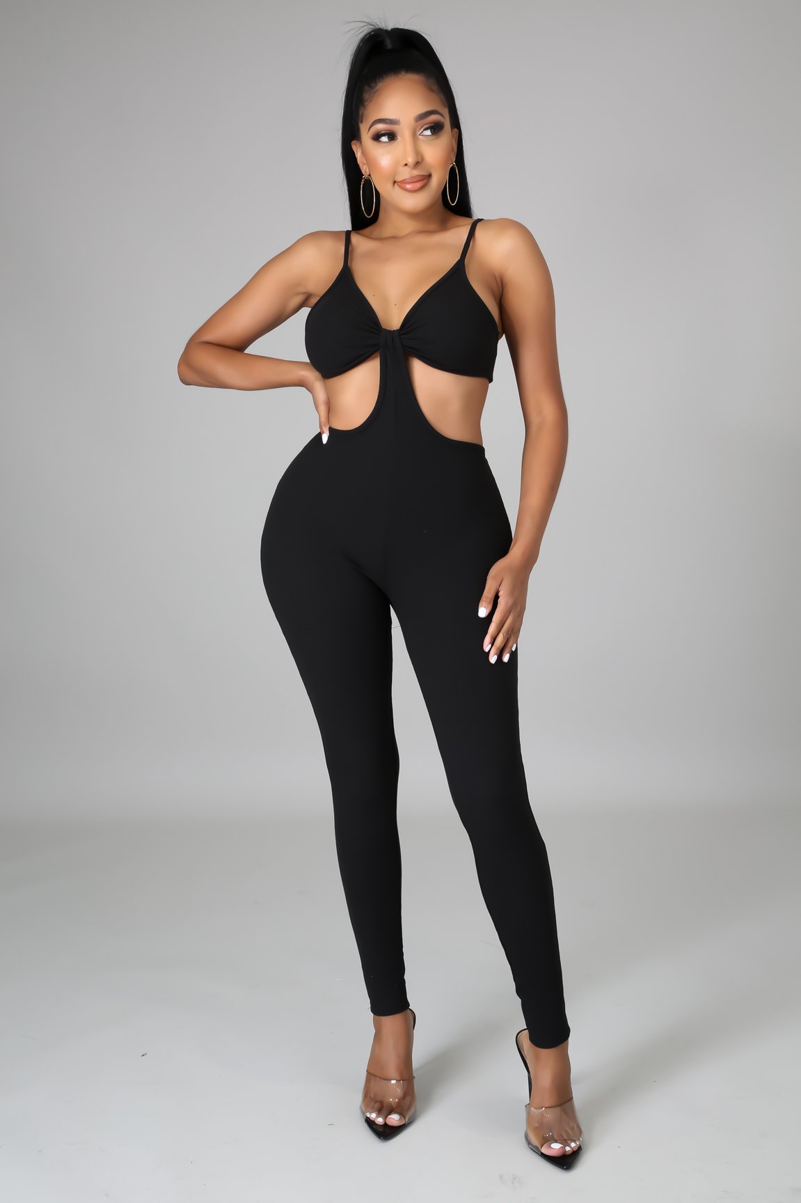 Laurel Jumpsuit for Women - Elegant Black Romper with Pockets | Perfect for Casual Outings, Date Nights & Summer Vacations