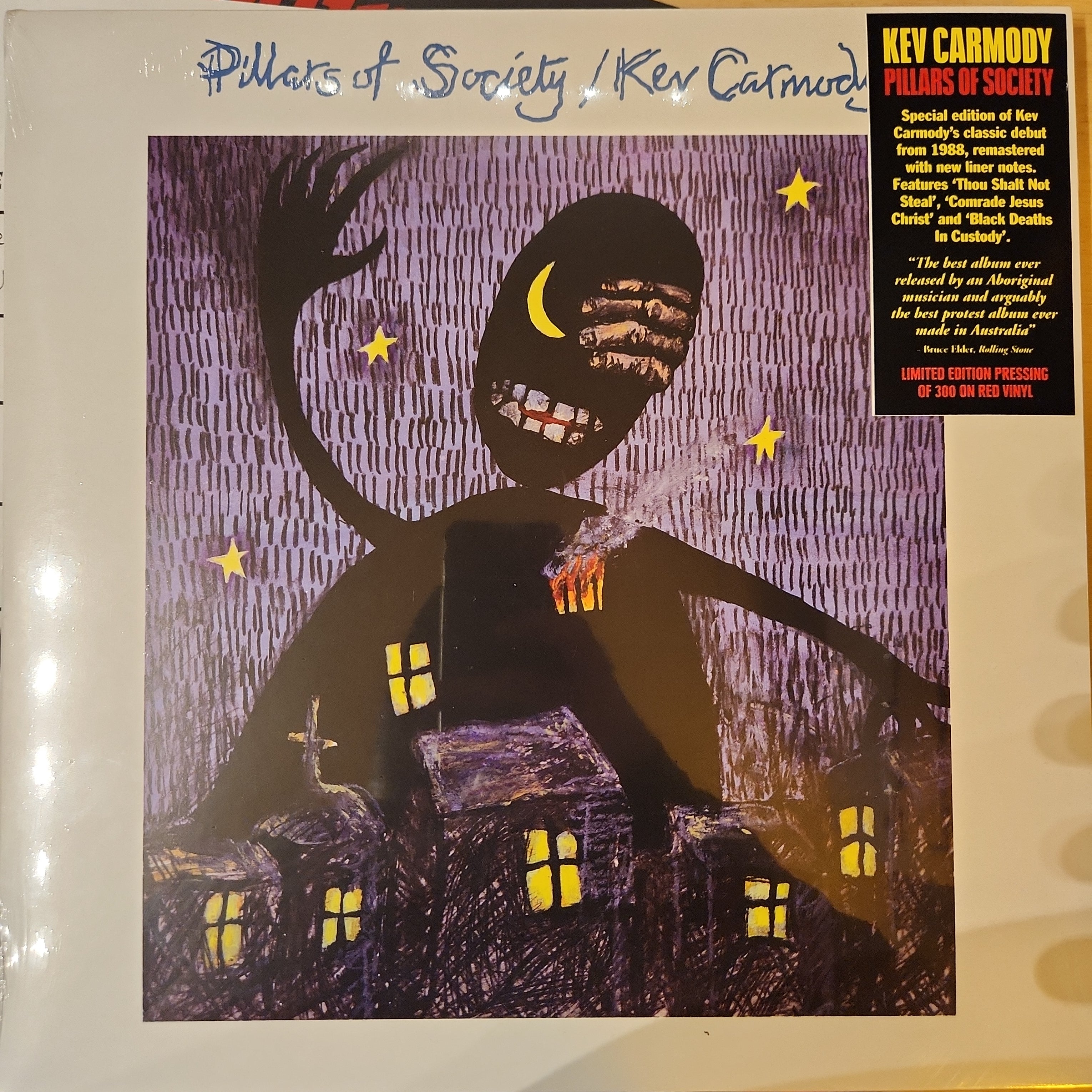 Kev Carmody - Pillars of Society Vinyl LP Record | Limited Edition Folk Music Album | Perfect for Collectors & Music Enthusiasts | Great for Home Listening & Gifts