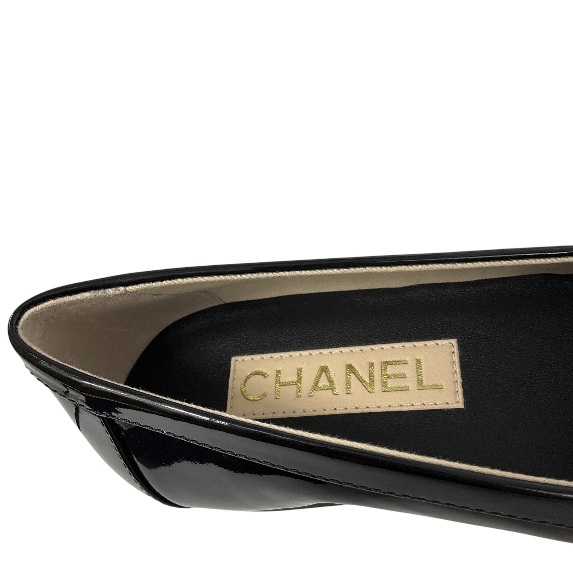 Chanel Black CC Patent Calfskin Loafers - Women's Luxury Designer Slip-On Shoes for Casual & Office Wear
