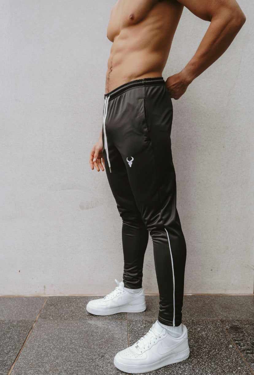 Premium Cerus Black Essence Jogging Pants for Men & Women - Lightweight, Breathable Running Bottoms for Gym, Yoga & Outdoor Workouts