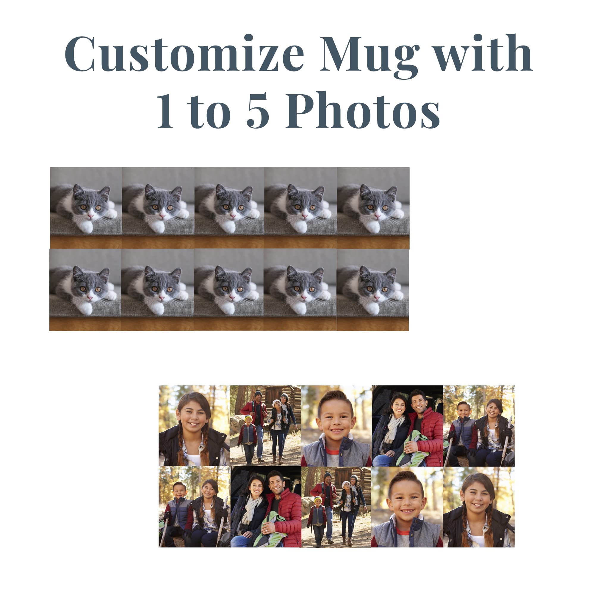 Personalized Color Changing Photo Mug - 11oz Custom Coffee Cup with 2 Pictures - Perfect for Gifts, Anniversaries & Family Memories