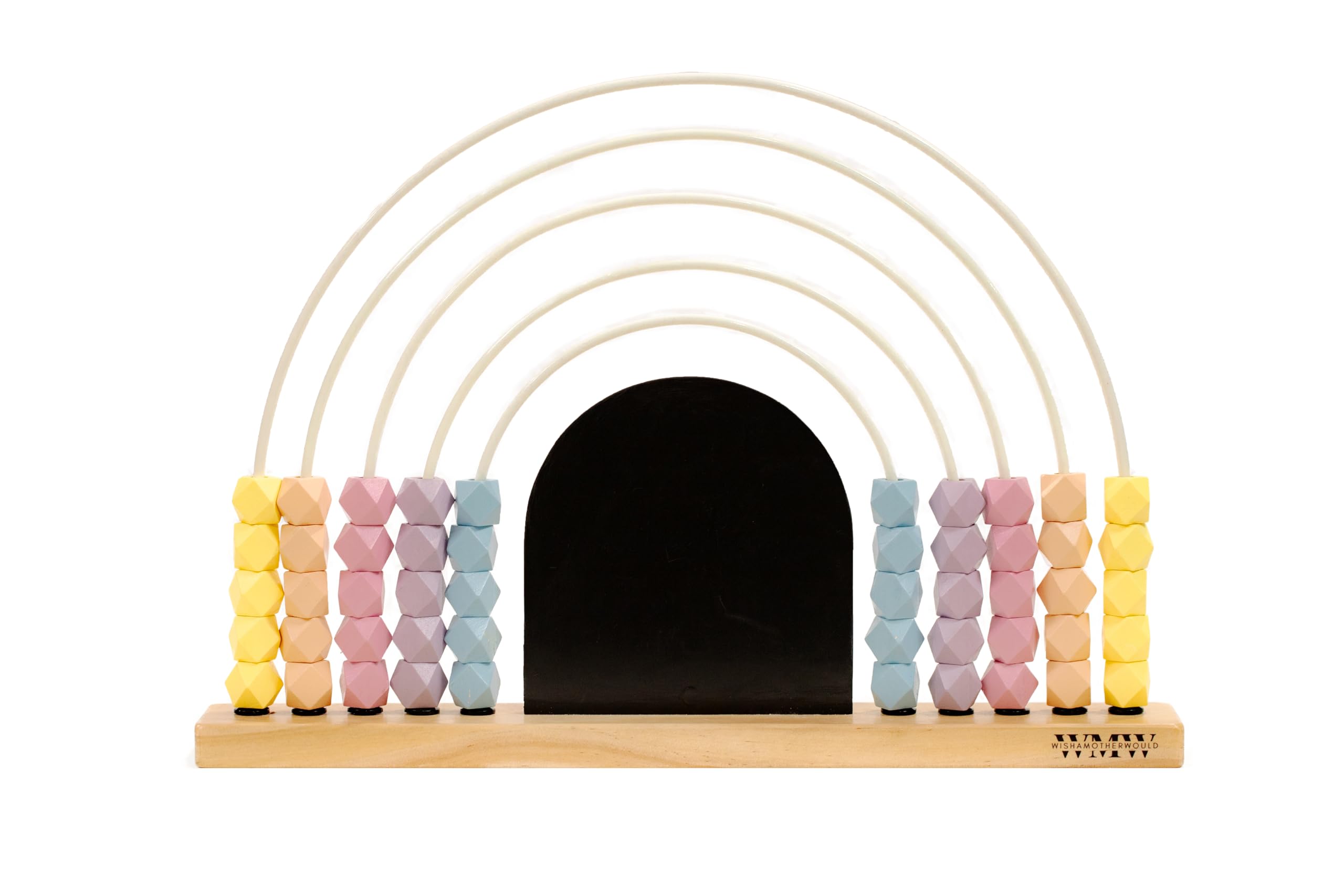 Pastel Rainbow Abacus for Kids - 17 Inch Magnetic Chalkboard Math Learning Toy | Counting, Addition & Subtraction Educational Tool | Montessori Classroom & Homeschool Supplies for Ages 3+ | Perfect for Preschool Math Activities & Early Childhood Development
