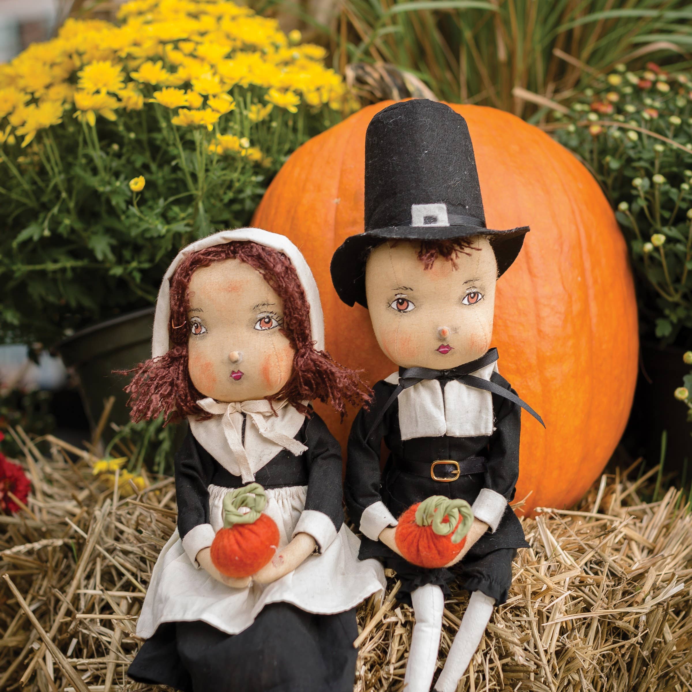 Eve Pilgrim Gathered Traditions Handmade Art Doll - Unique Collectible Figurine for Home Decor, Gift Giving, and Display