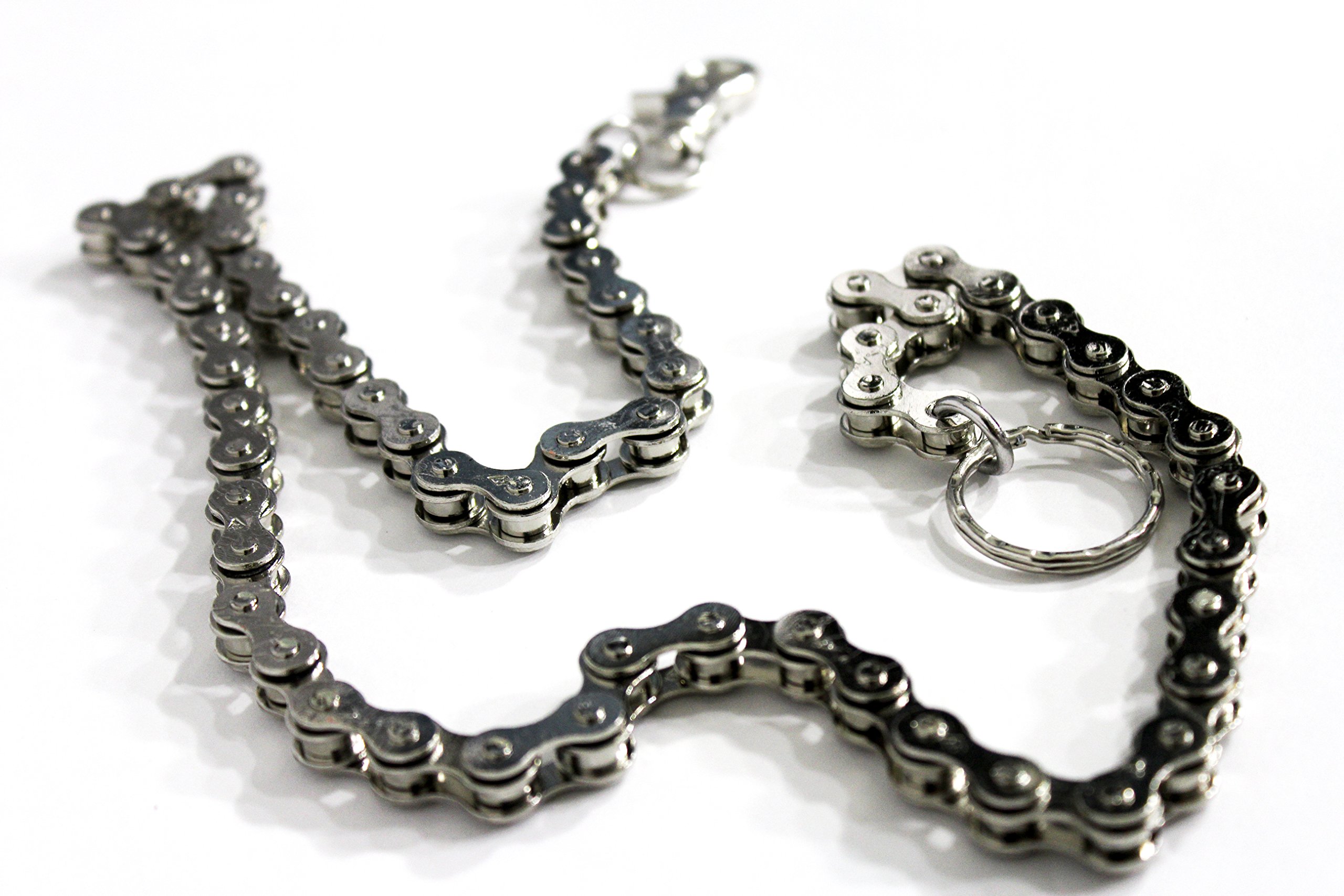TFJ Men's Fashion Wallet Chain - 33 Inch Extra Long Metal Motorcycle Accessory for Bikers & Style Enthusiasts | Perfect for Jeans, Leather Jackets & Everyday Carry
