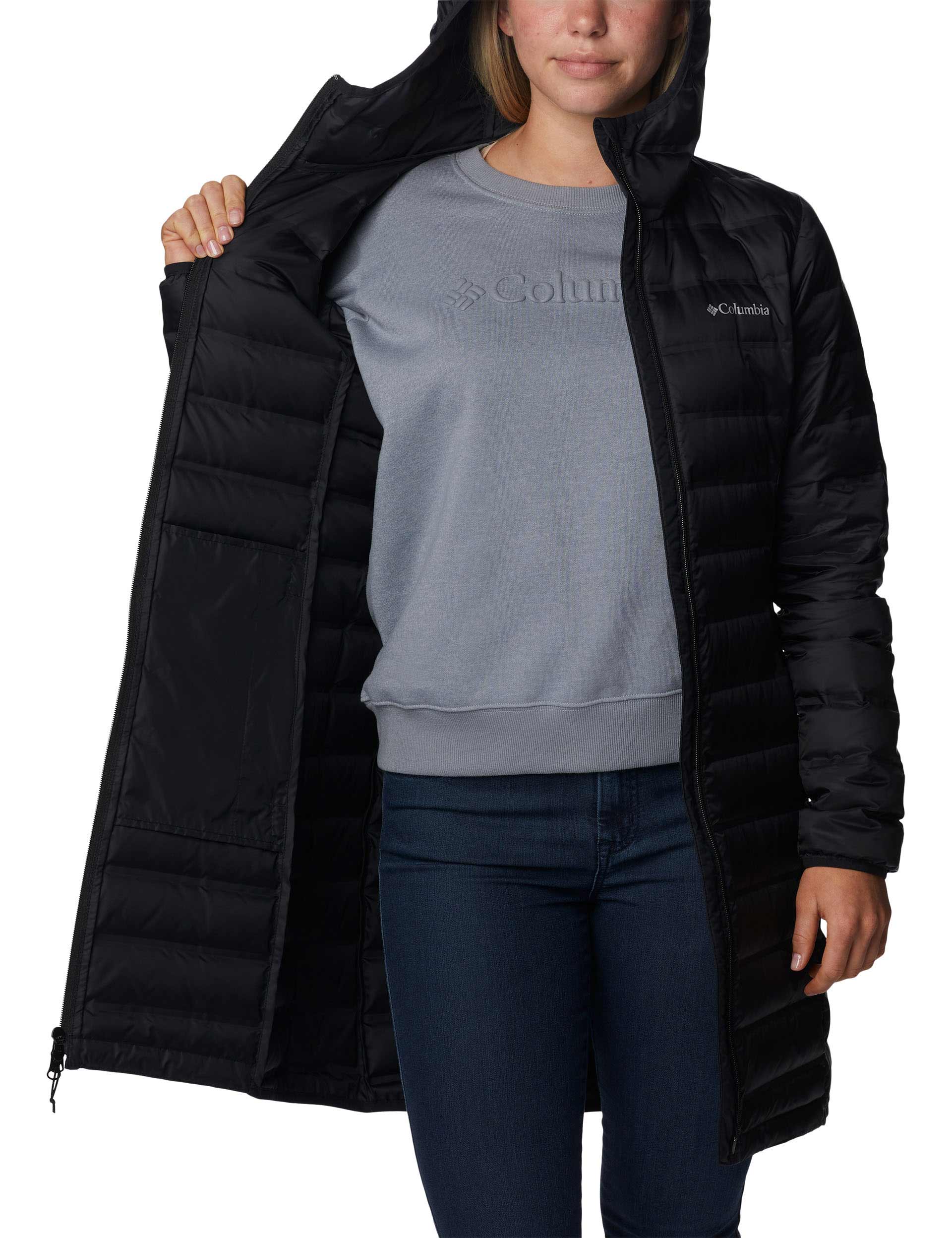 Lake 22 II Down Long Hooded Jacket for Men & Women - Waterproof Winter Coat with Hood, Warm Puffer Jacket for Cold Weather - Perfect for Hiking, Skiing & Outdoor Activities (Black)