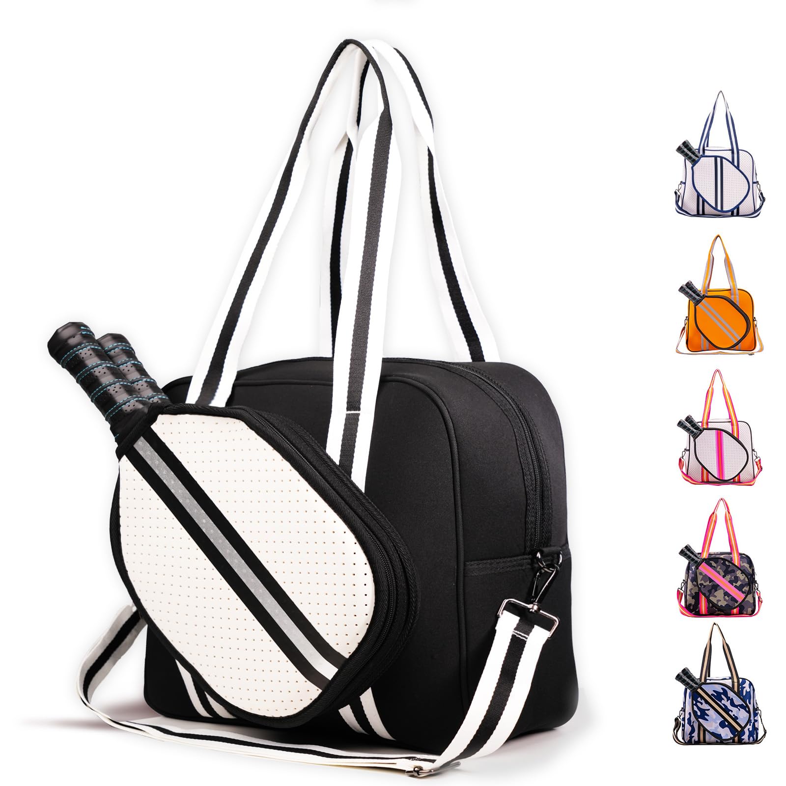 MANUEKLEAR Crossbody Sling Bag for Women & Men - Lightweight Pickleball Shoulder Bag with Adjustable Strap - Perfect for Sports, Travel & Daily Use