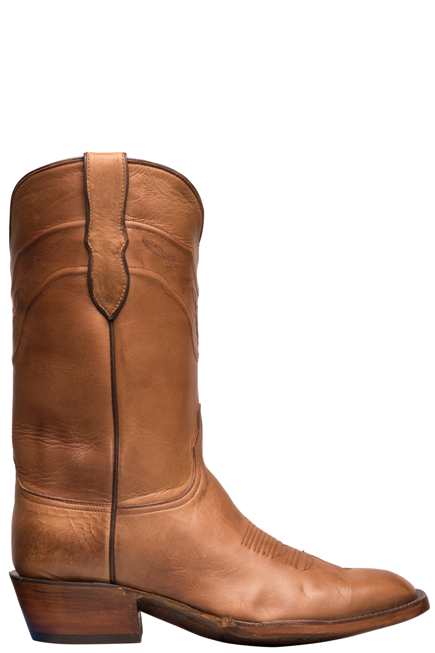 Black Jack Burnished Ranchito Cowboy Boots in Peanut Brown - Premium Western Boots for Men | Perfect for Rodeo, Country Dancing & Outdoor Adventures